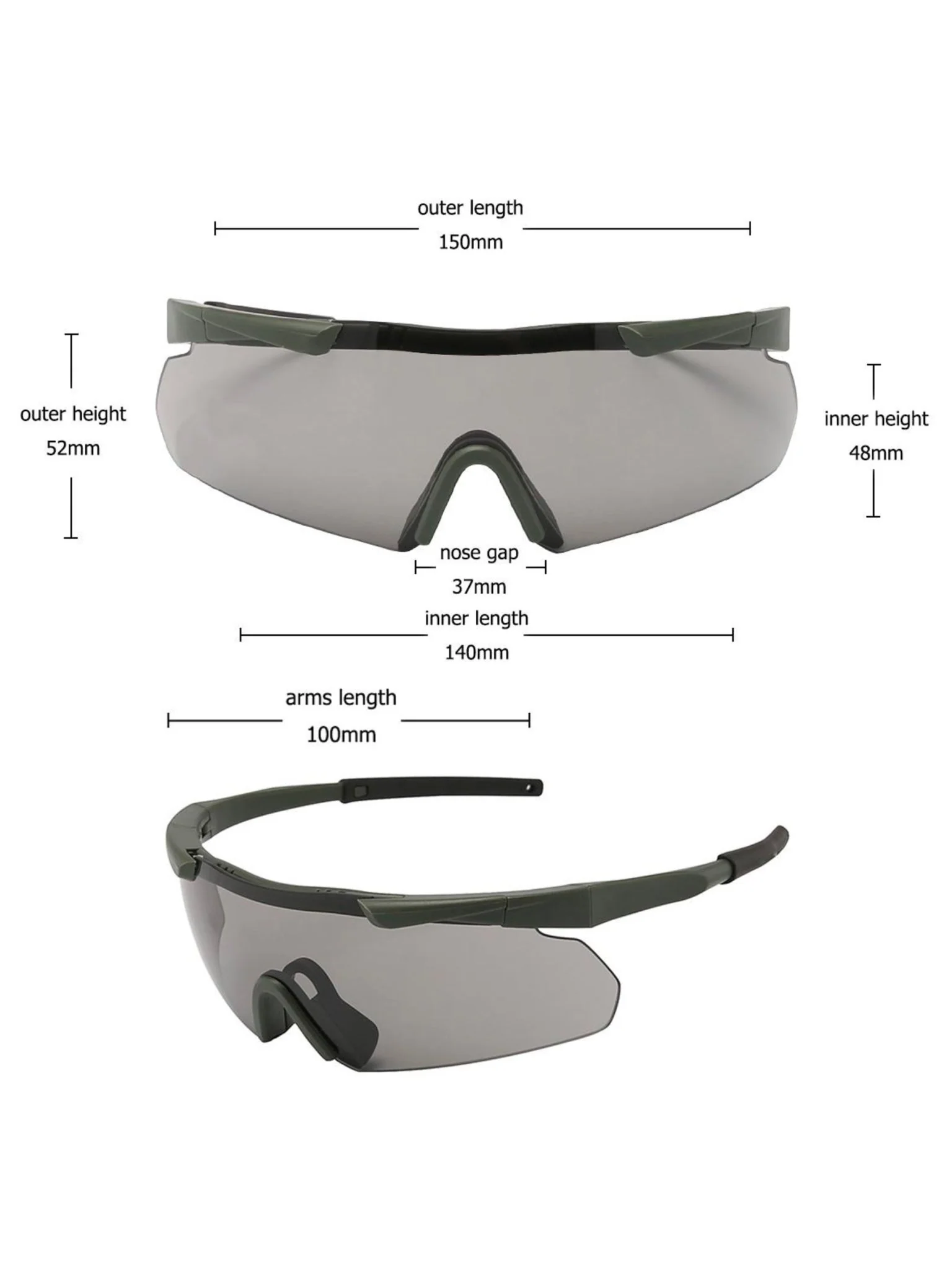 4 Elements Shooting Glasses / Eye protection Clay Pigeon / eyewear skeet glasses - Image 4