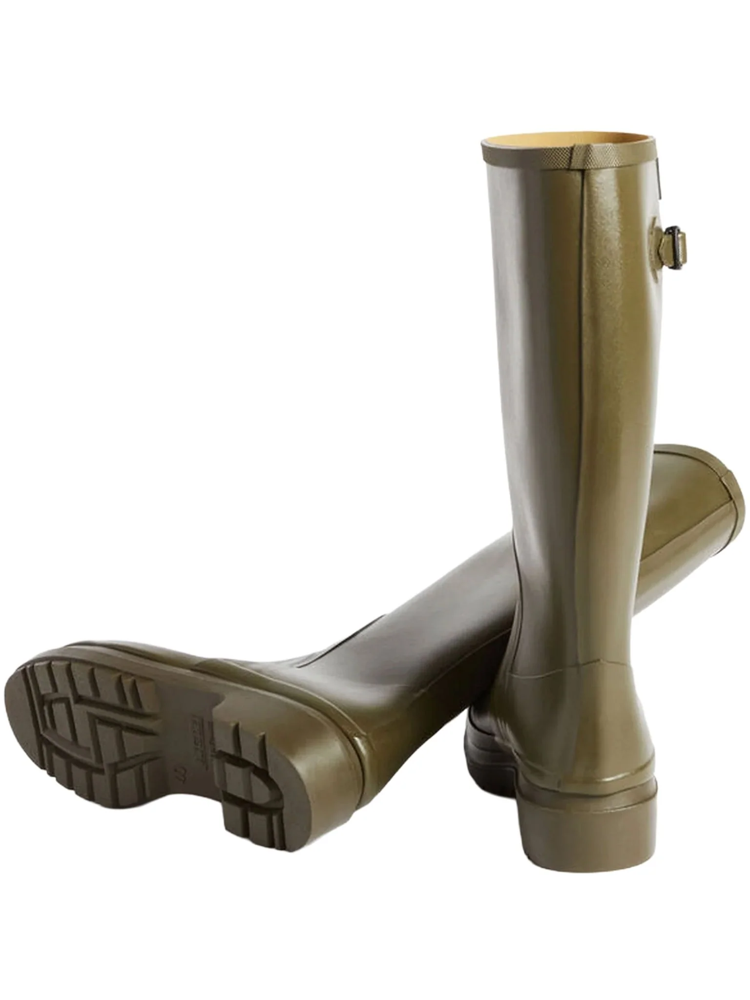 Aigle Cessac Khaki Rubber welly boots / Wellington boots / mens wellies - Image 4