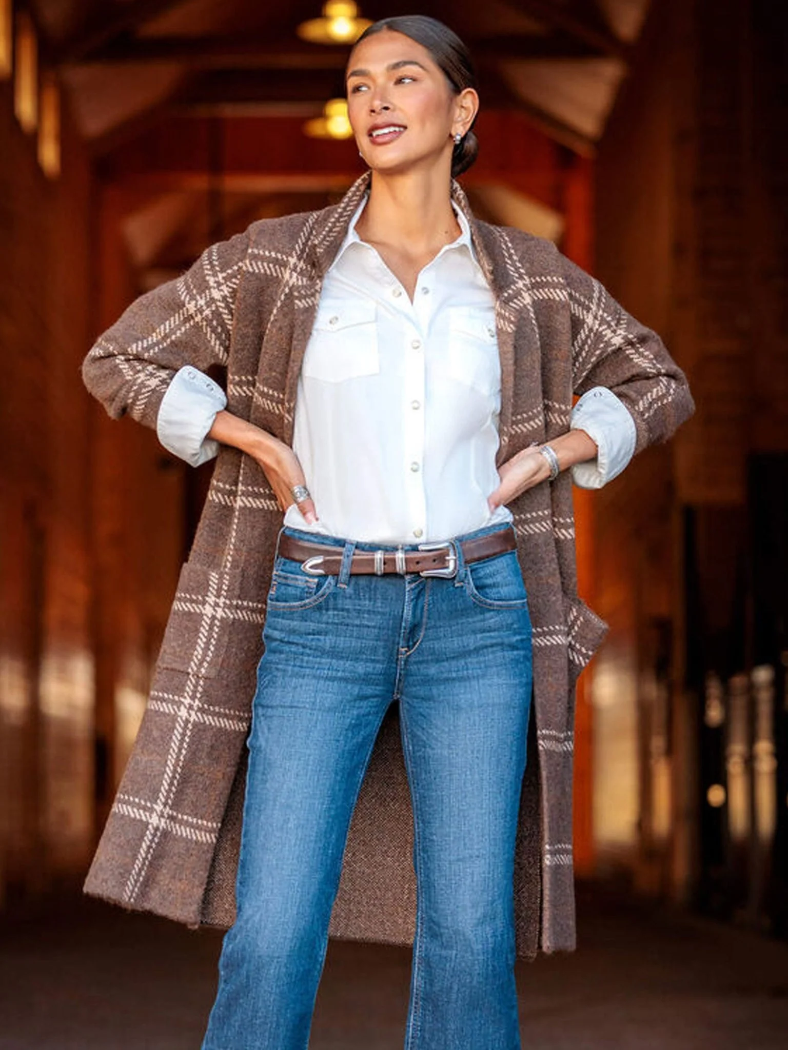 Ariat - Ballston Cardigan Womens Merino wool chic oversized cosy throw on ladies - Image 7