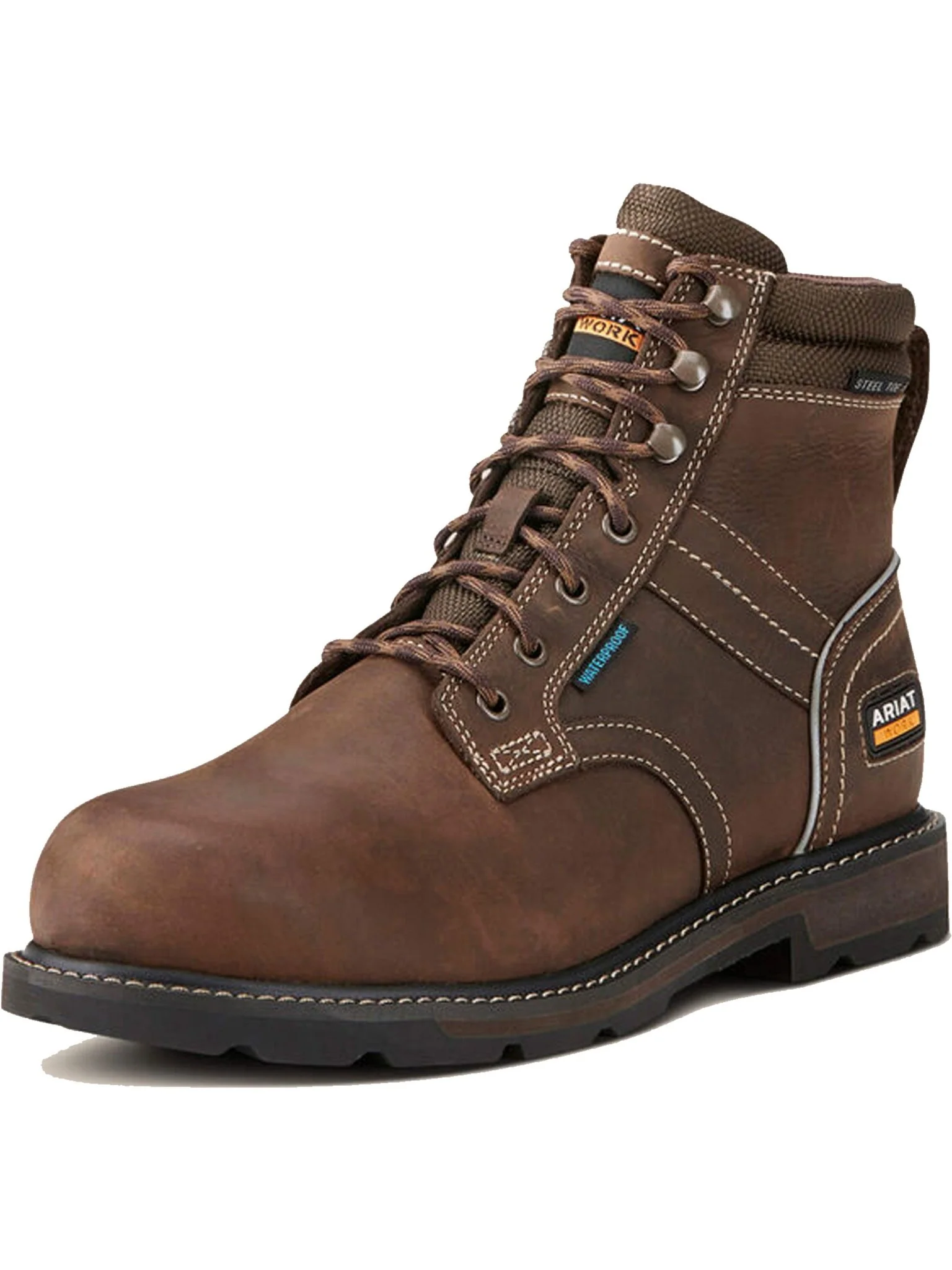 Ariat Groundbreaker Waterproof Work Safety Boot 6" Lace Steel Toe