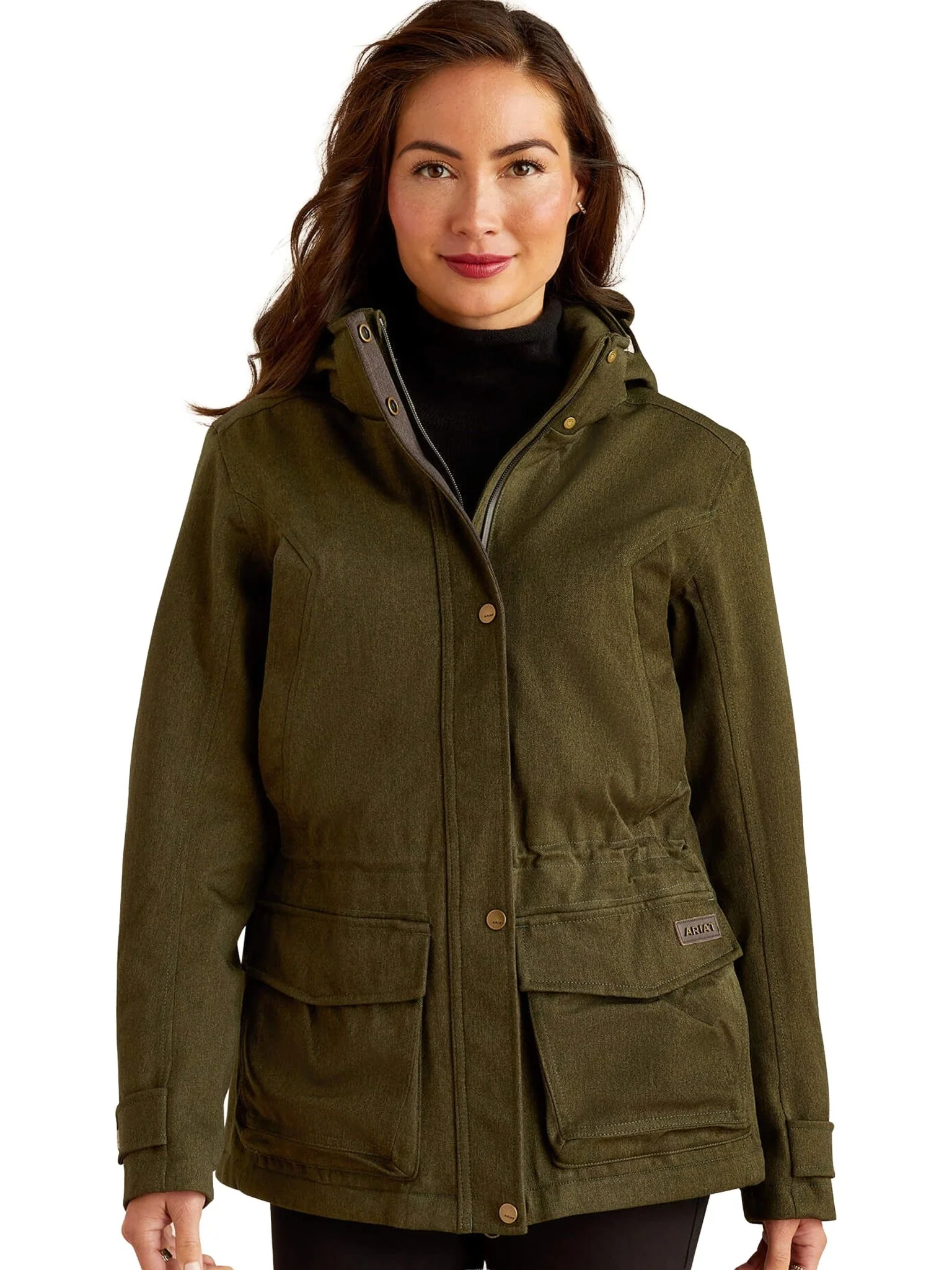 Ariat Ladies Rhodium Waterproof Insulated Parka Jacket / Womens waterproof coat