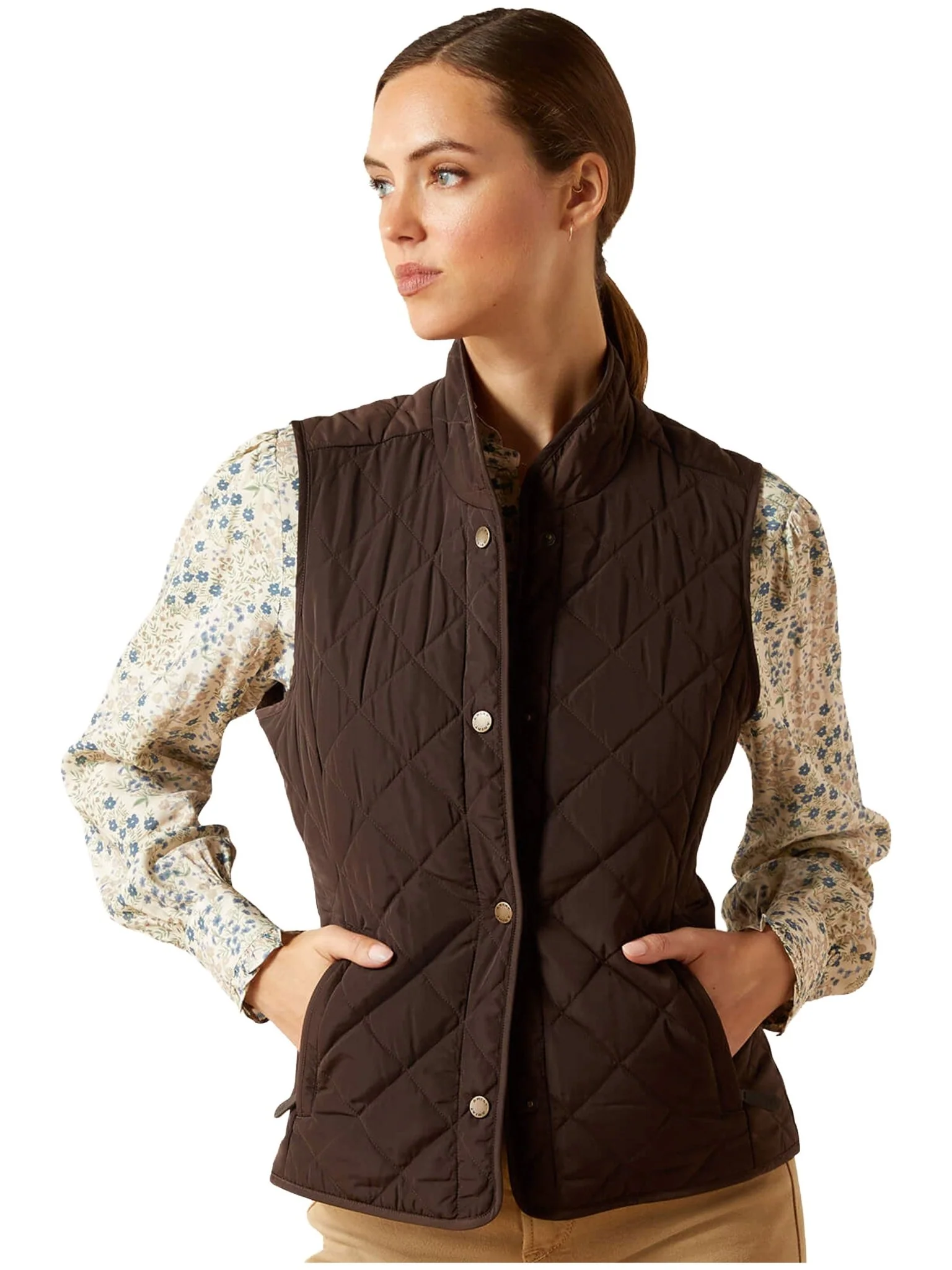 Ariat - Woodside Quilted Ladies Gilet - Womens bodywarmers / Waistcoat / Vest
