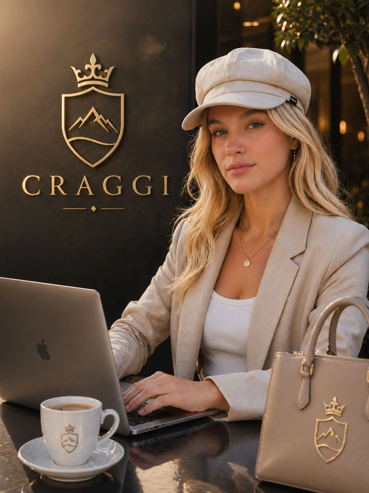 Craggi Ladies Stone Denim Baker Boy Hat. Womens Newsboy Cap - Image 2