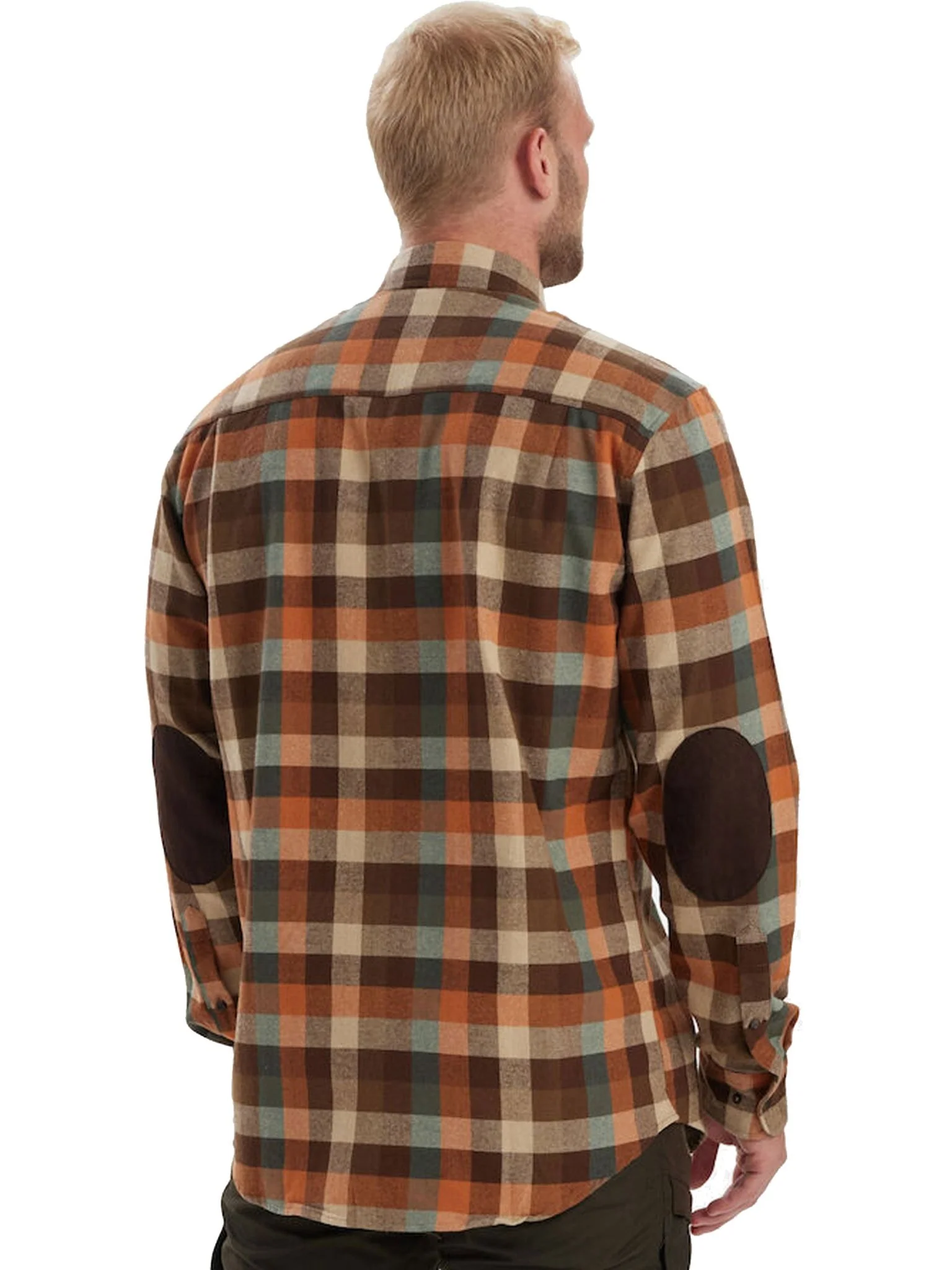 Deerhunter Mens Long sleeve shirt cotton button checked shirt - Deerhunter Mens Shirt James - Image 4