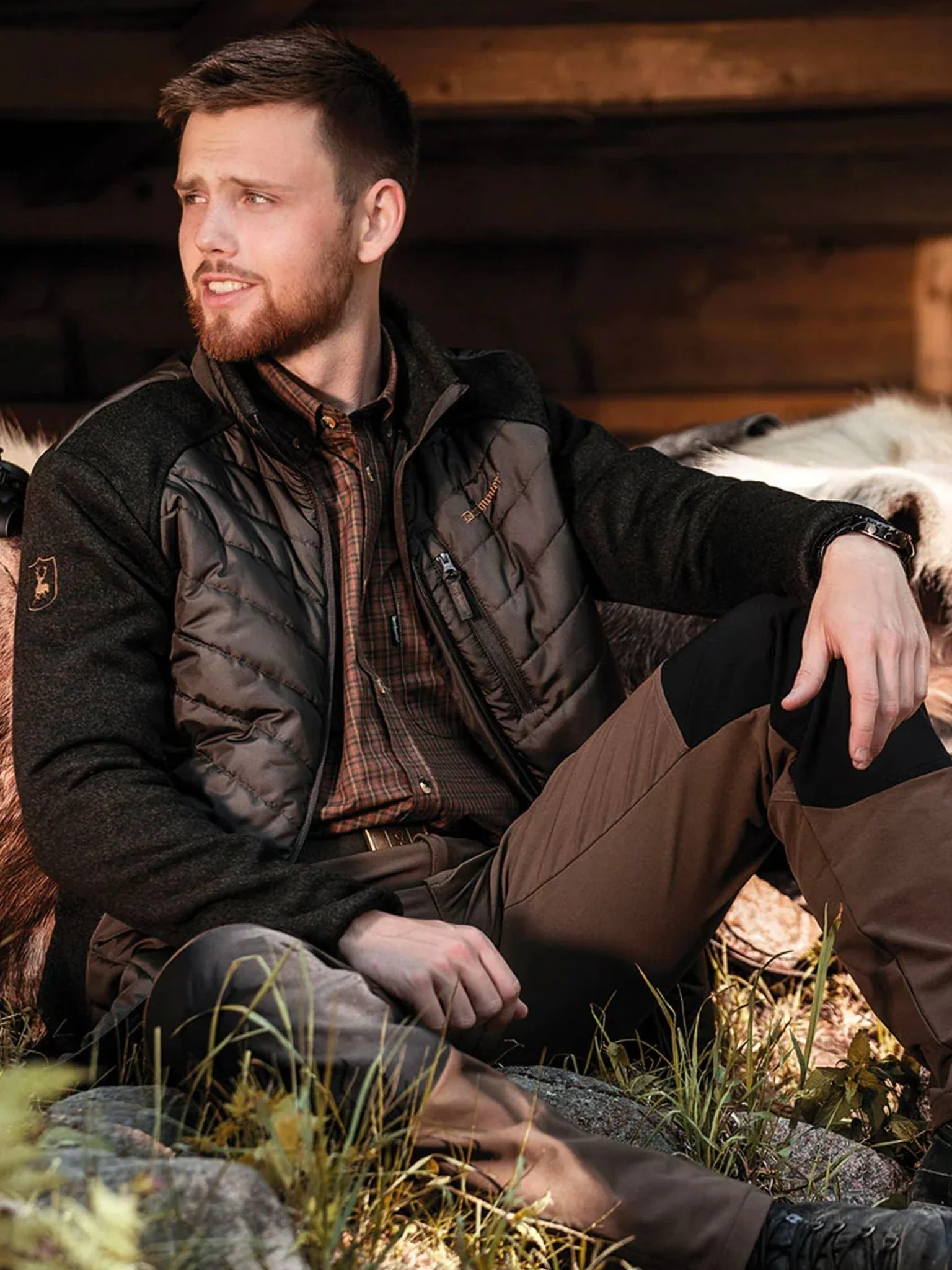 Deerhunter - Moor Padded Jacket with Knit / Mens Jacket - Image 8