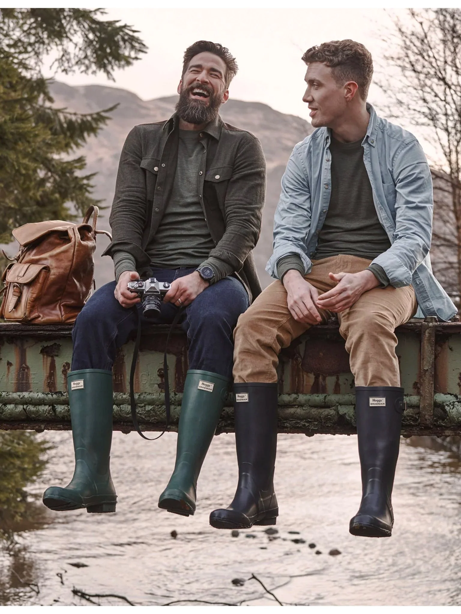 Hoggs Of Fife - Braemar Wellington / welly boots waterproof Rubber outdoor rain boot - Image 4