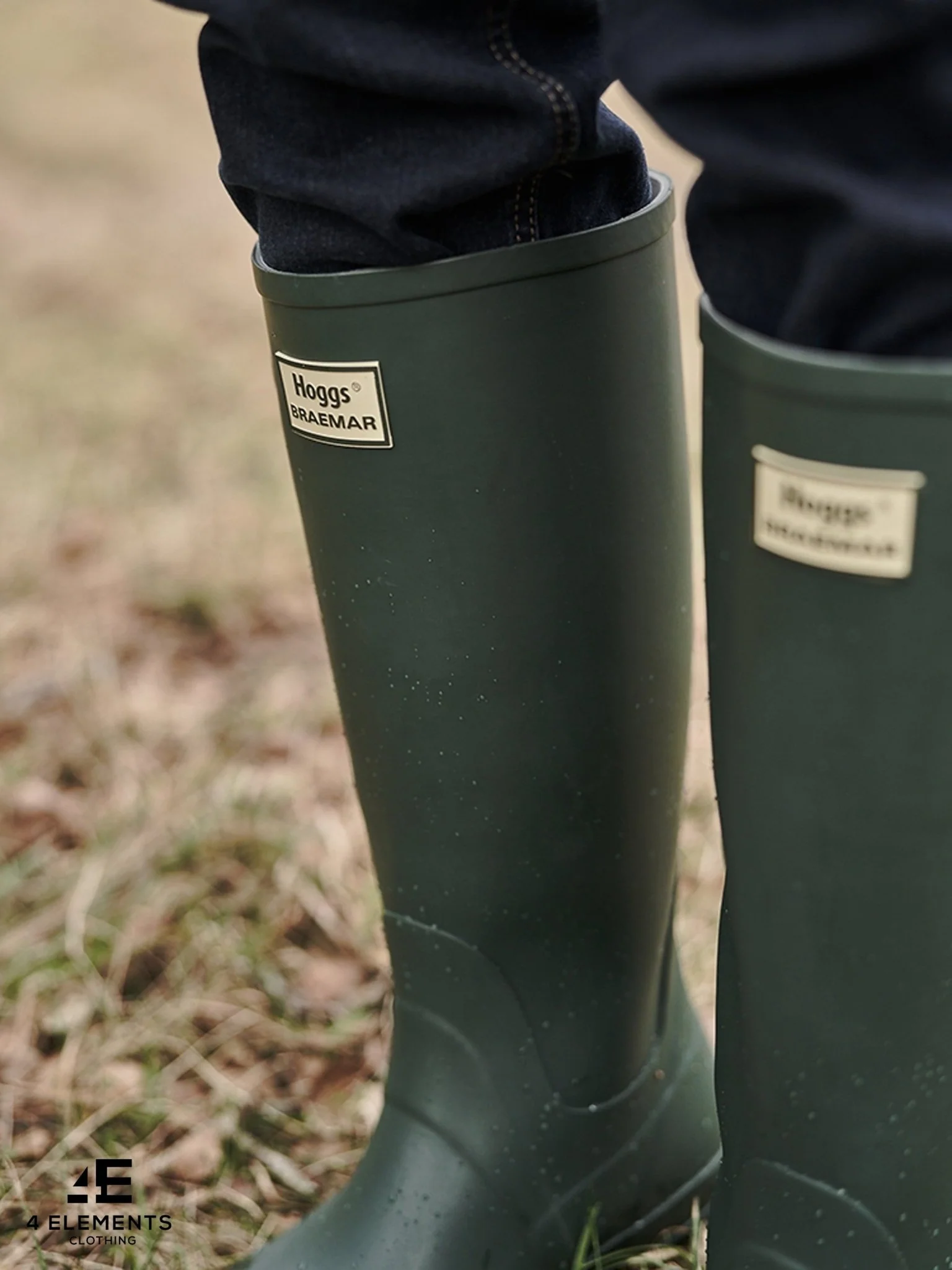 Hoggs Of Fife - Braemar Wellington / welly boots waterproof Rubber outdoor rain boot - Image 5