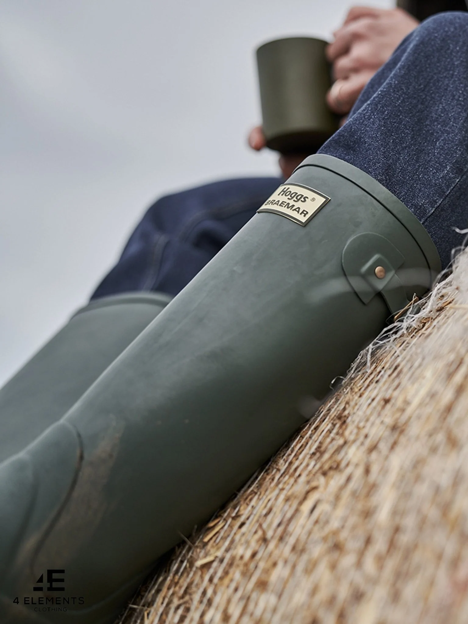 Hoggs Of Fife - Braemar Wellington / welly boots waterproof Rubber outdoor rain boot - Image 6
