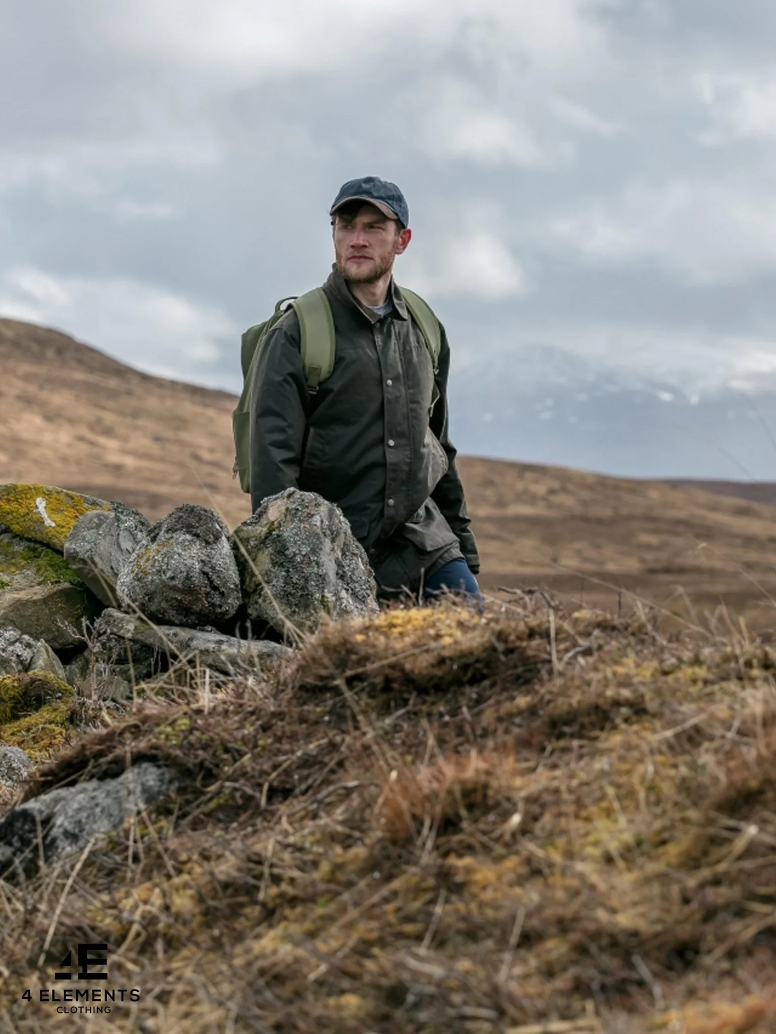Hoggs of Fife Mens Waterproof Wax Jacket / Caledonia Halley Stevenson Waxed coat for men - Image 5