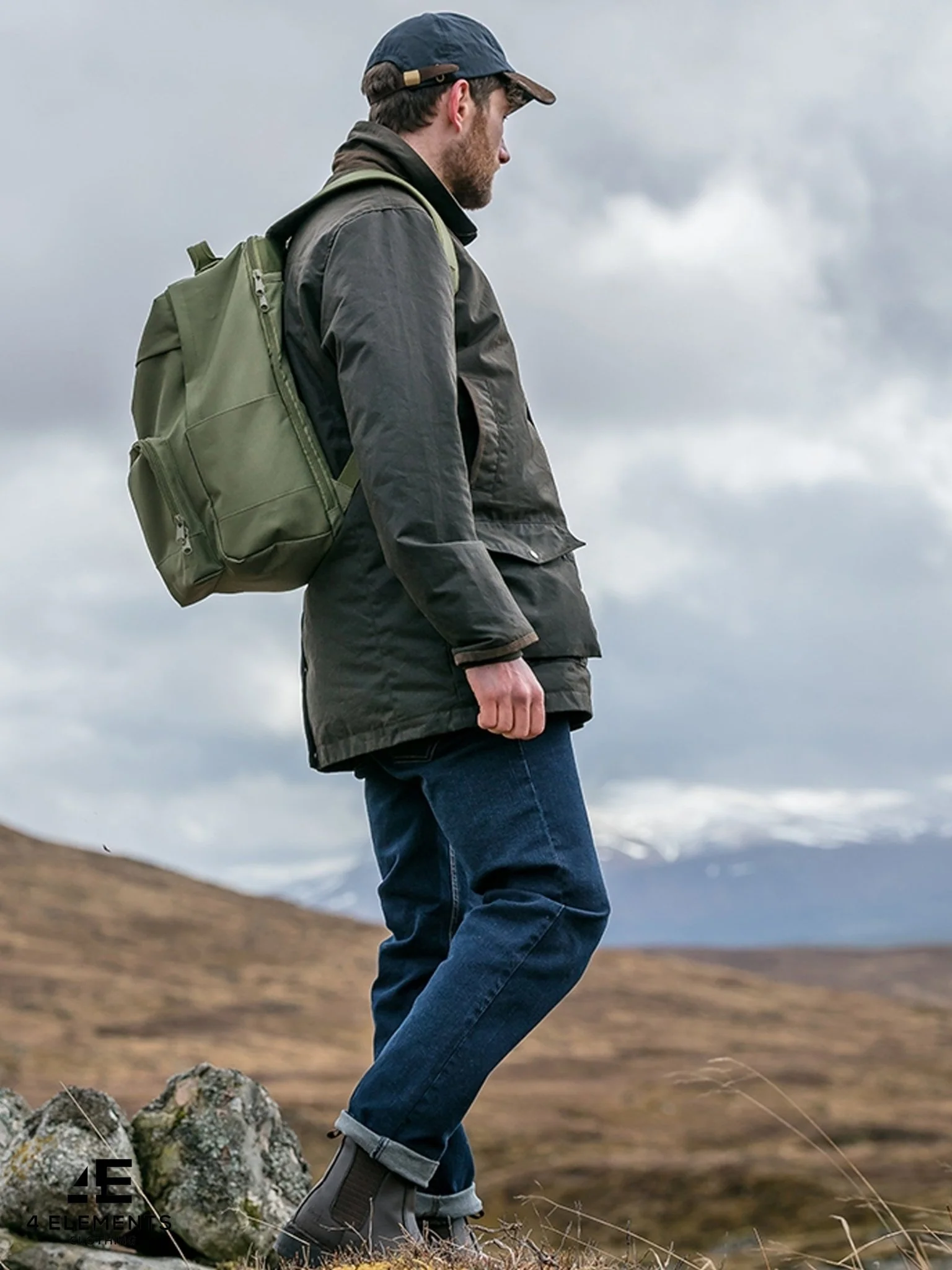 Hoggs of Fife Mens Waterproof Wax Jacket / Caledonia Halley Stevenson Waxed coat for men - Image 6