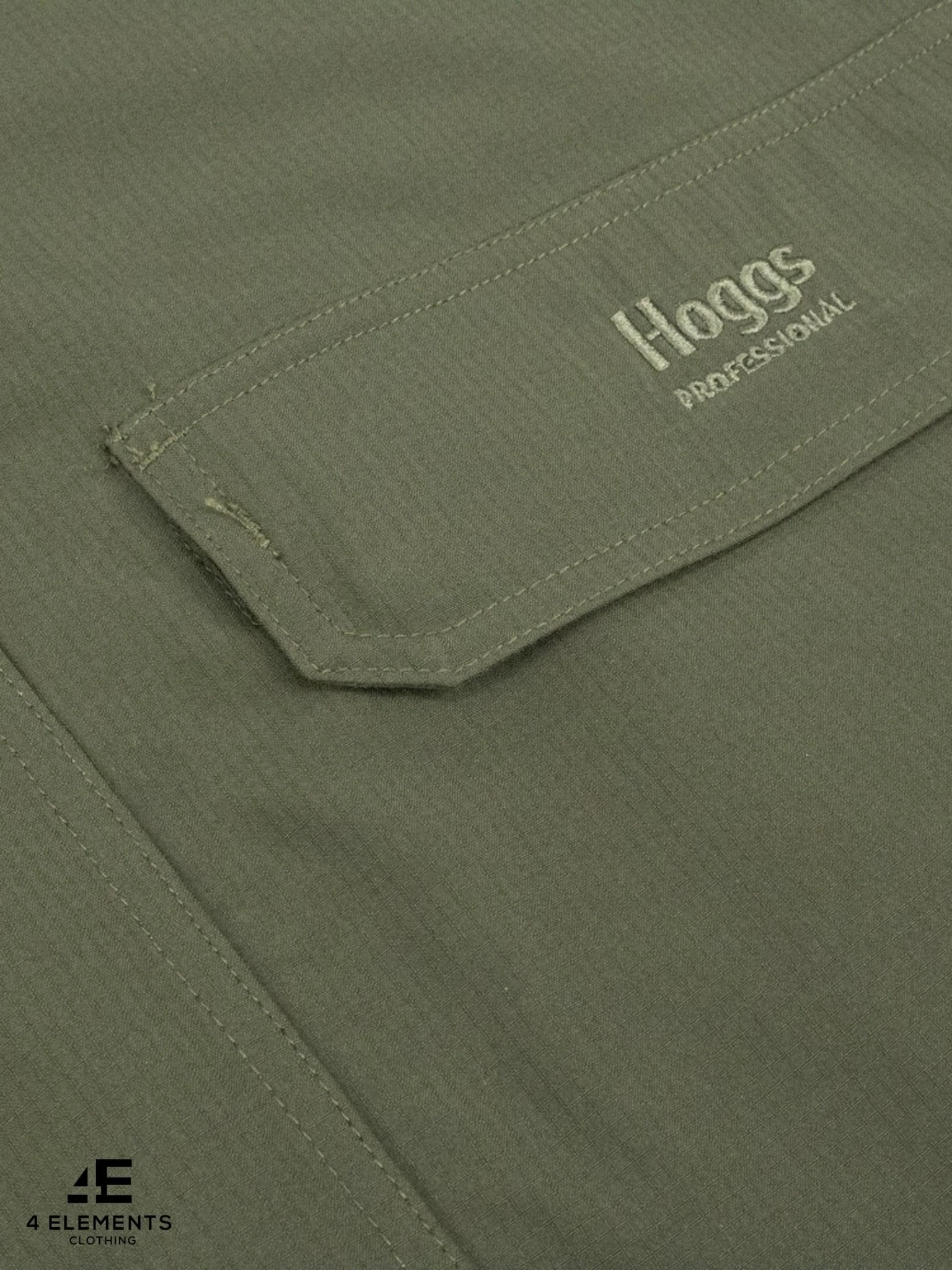 Hoggs of Fife Mens Waterproof Jacket / Green King reinforced waterproof coat - Image 3