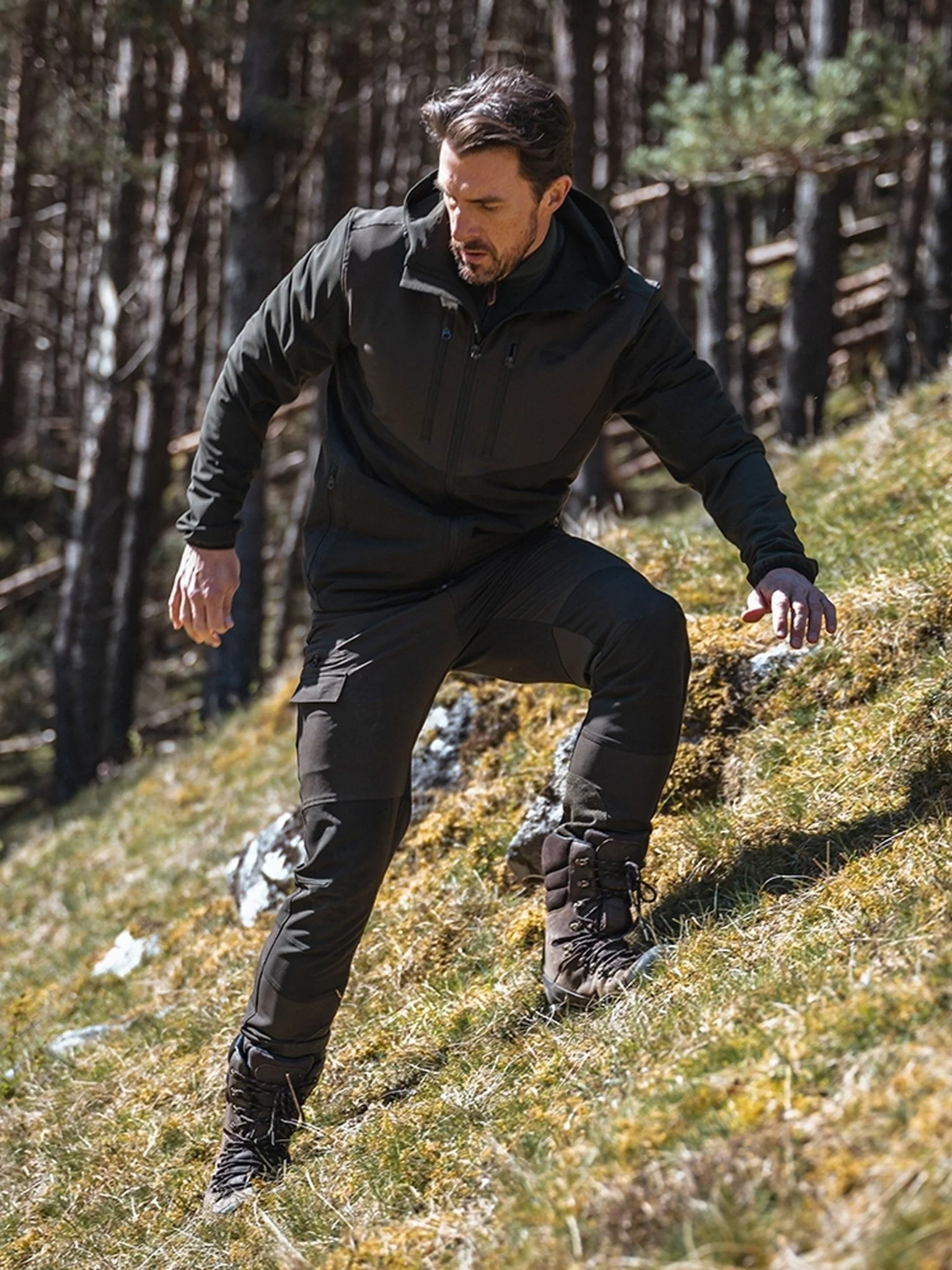 Hoggs of Fife Hoggs of Fife Ardross Jacket with 4-Way Active stretch / light coat - Image 4