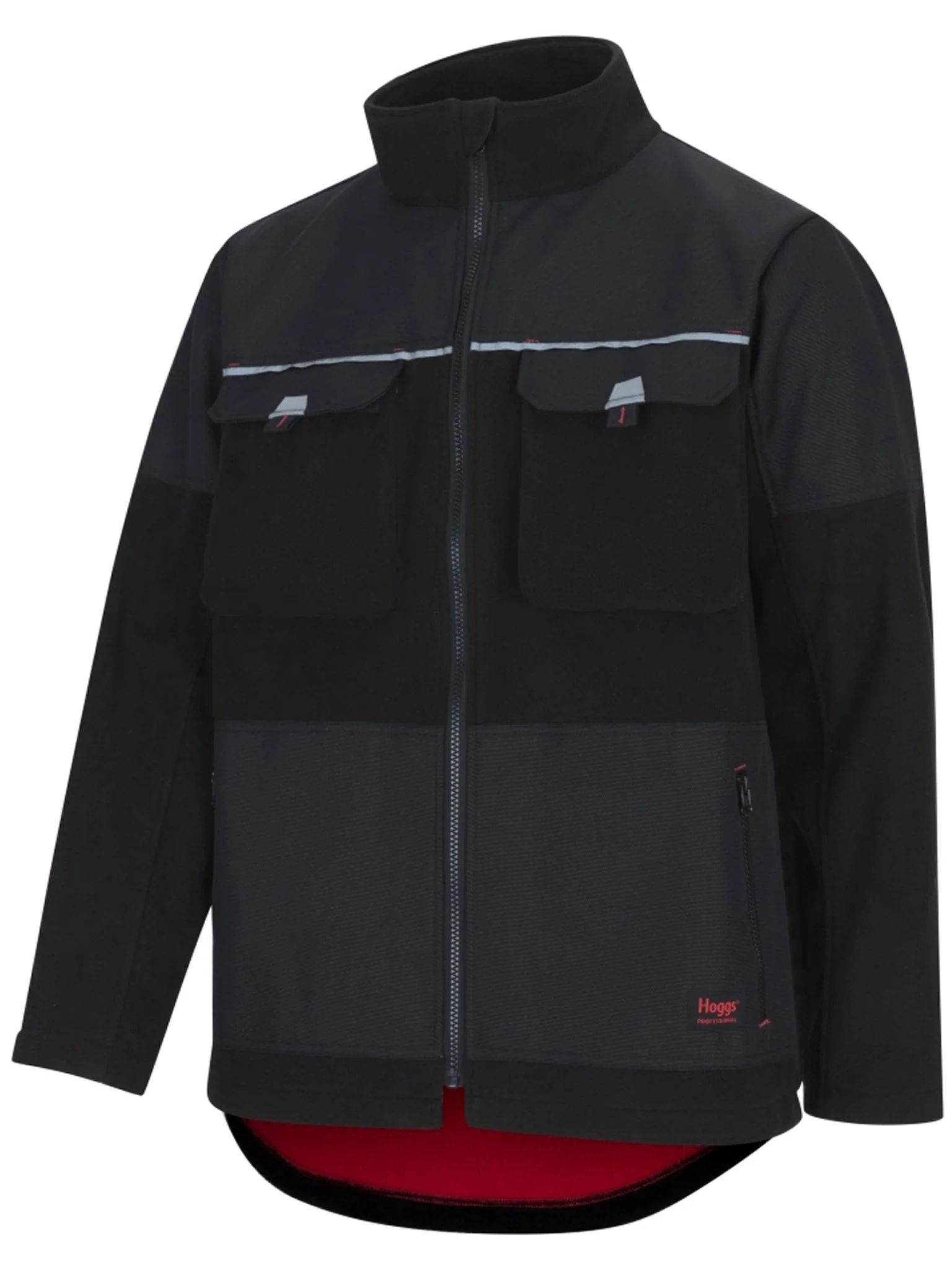 Hoggs of Fife Mens Bonded Waterproof laminated Nylon Fleece Jacket - Granite Jacket