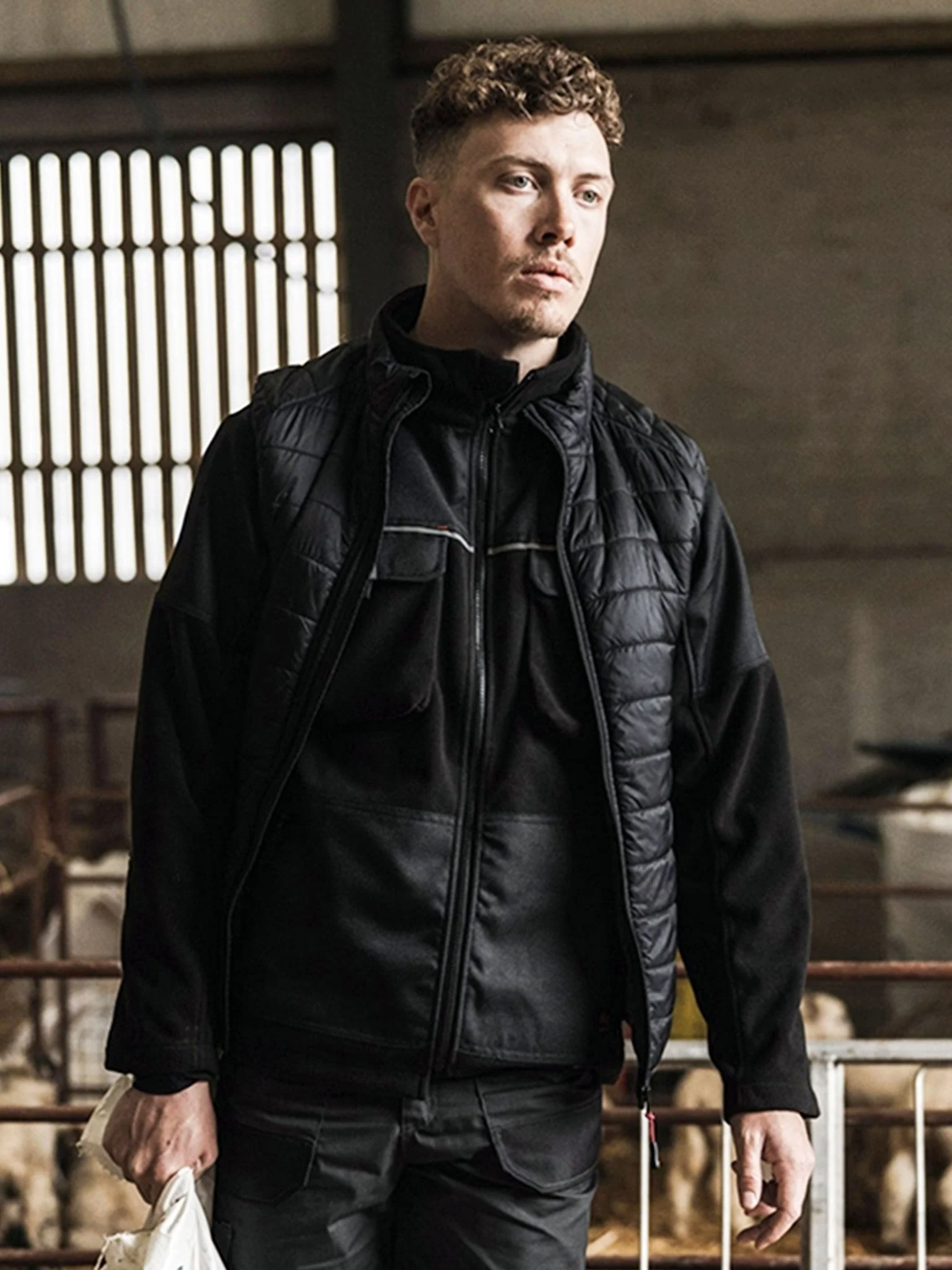 Hoggs of Fife Mens Bonded Waterproof laminated Nylon Fleece Jacket - Granite Jacket - Image 4