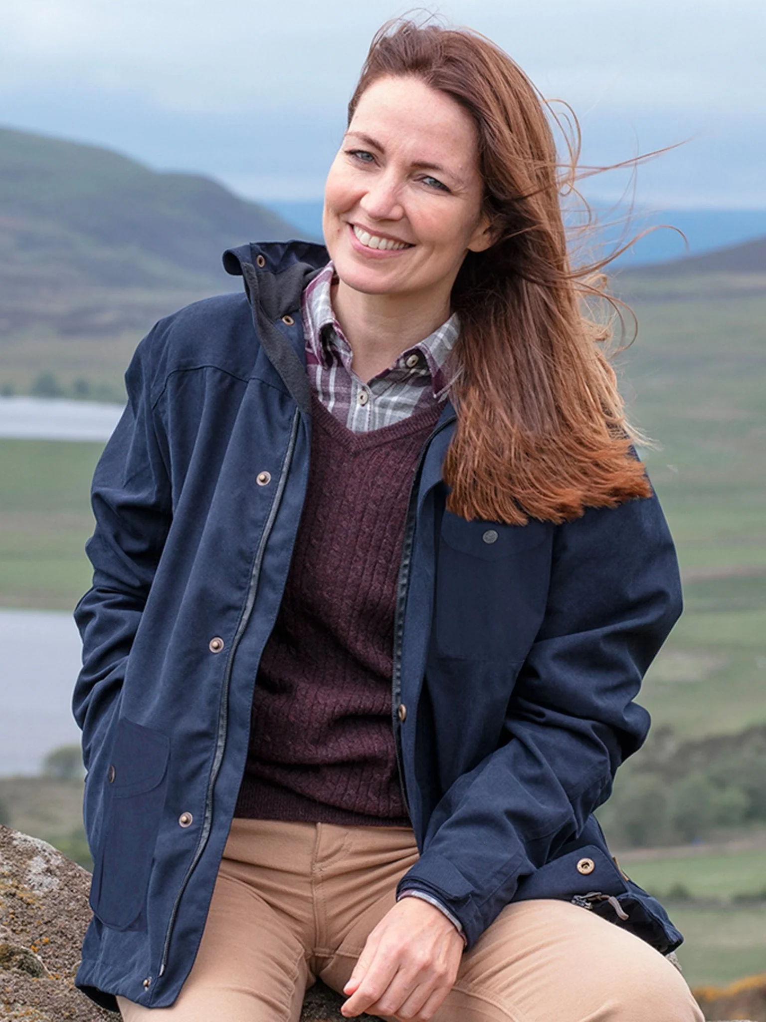 Hoggs of Fife - Struther Ladies Waterproof Field Coat - Image 5