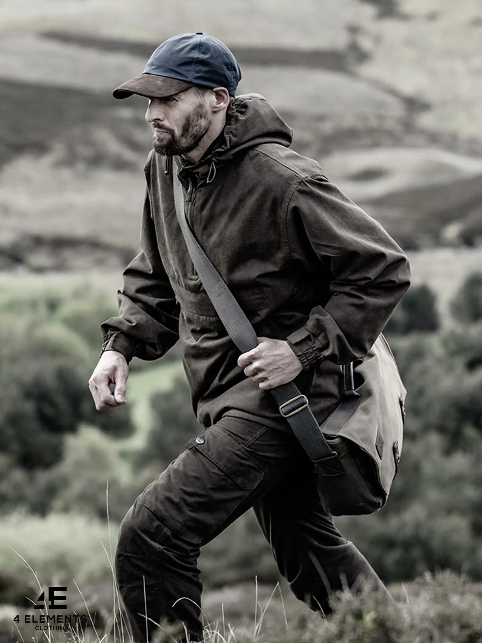 Hoggs of Fife Struther Waterproof Field Mens Smock / Mens Coat / Mens Jacket - Green - Image 4