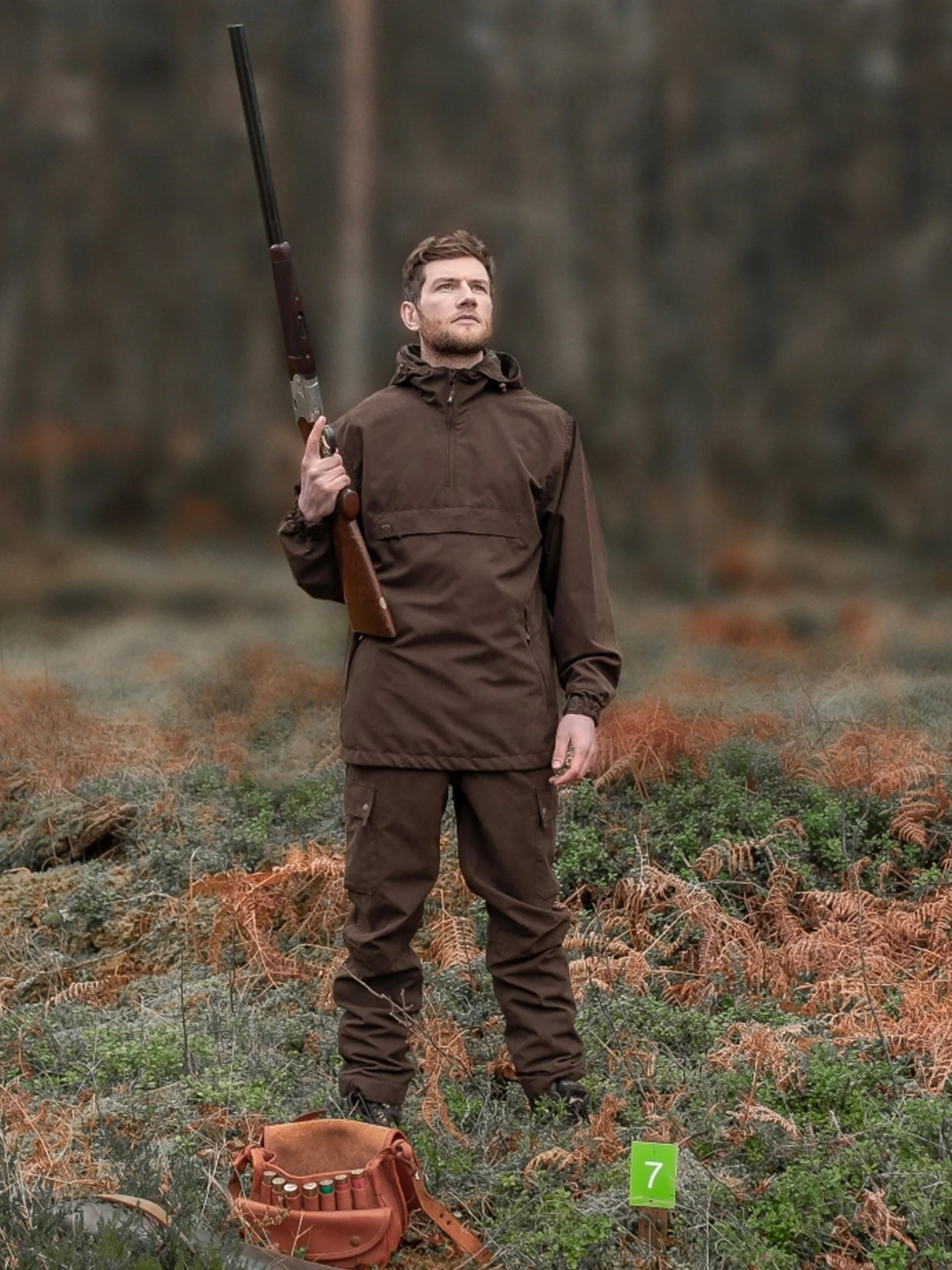 Hoggs of Fife Struther Waterproof Field Mens Smock / Mens Coat / Mens Jacket - Green - Image 5