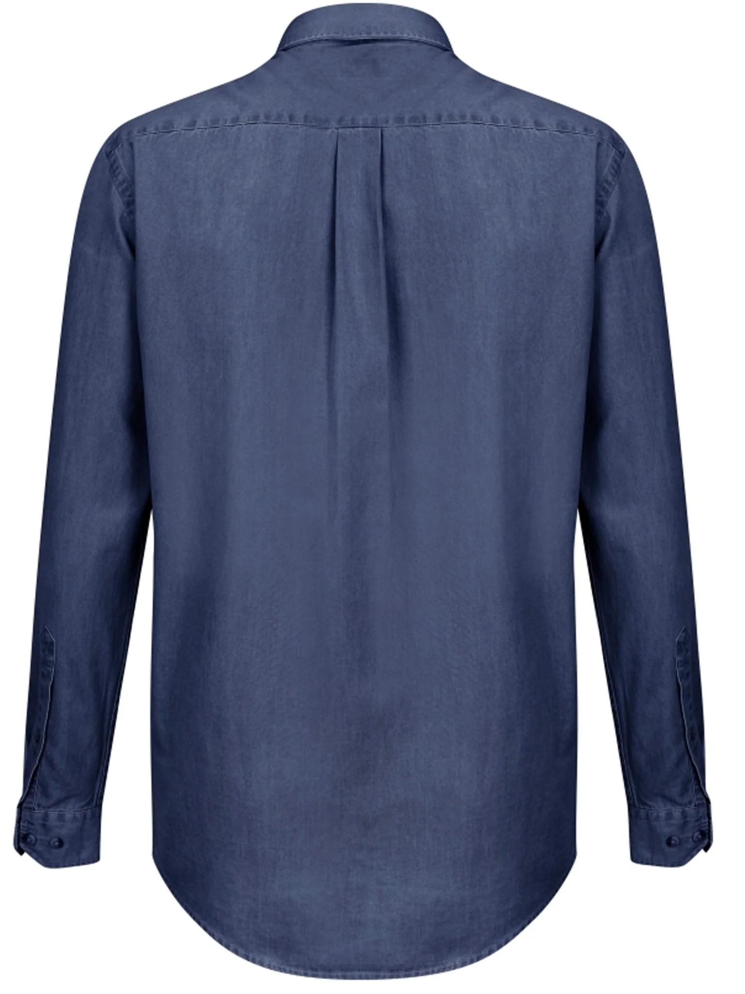 Hoggs of Fife Archerfield Denim Mens Shirt Mens Long sleeve Shirt Blue - Image 2