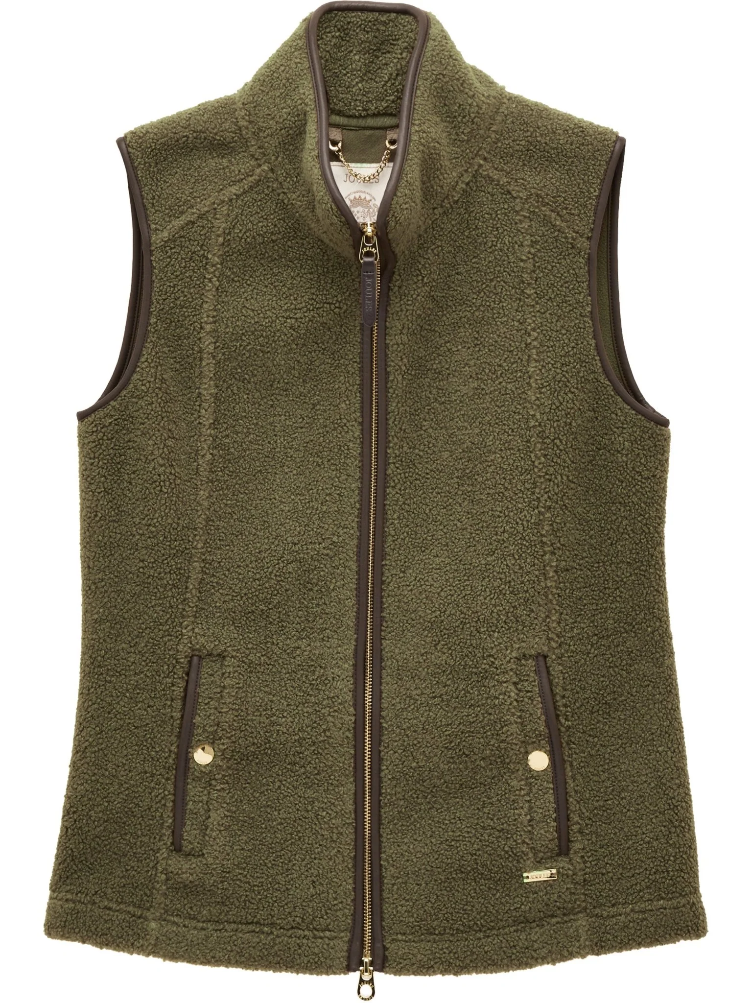Joules Borg Heritage Fleece Womens Gilet - Ladies waistcoat / bodywarmer - Image 2