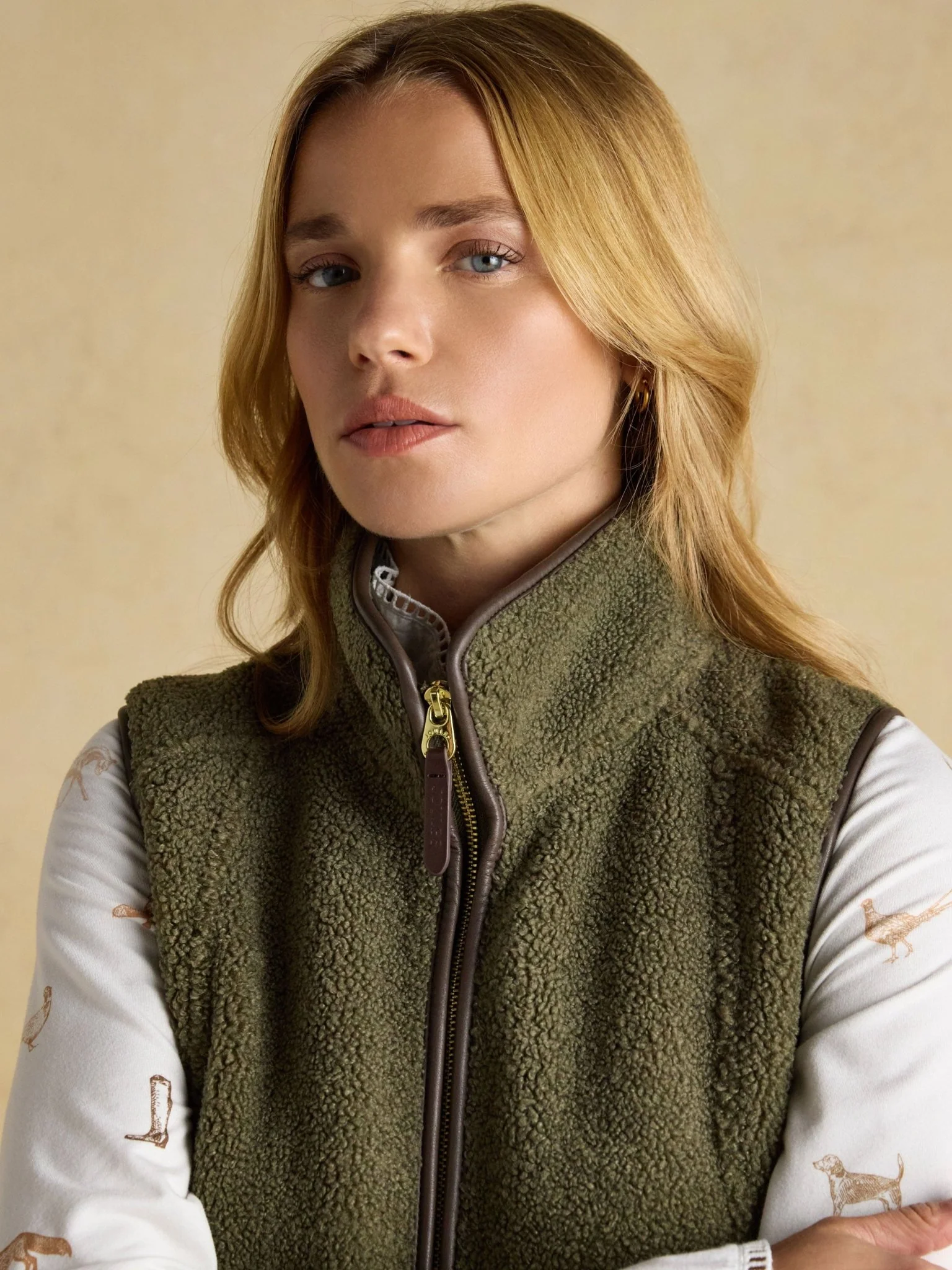 Joules Borg Heritage Fleece Womens Gilet - Ladies waistcoat / bodywarmer - Image 6