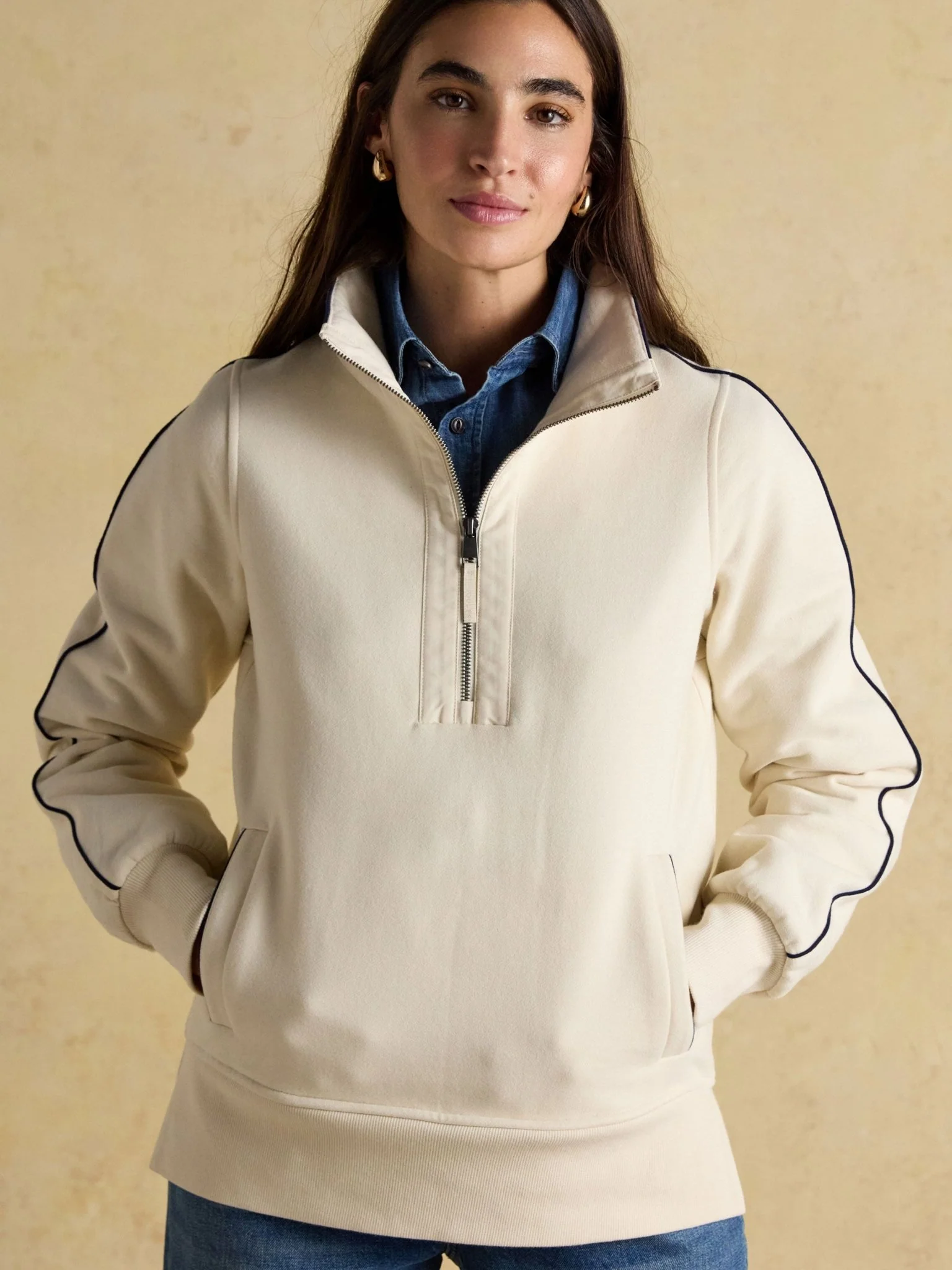 Joules - Bronte Ladies 1/4 zip sweatshirt / Ladies Jumper / Pullover - Image 4