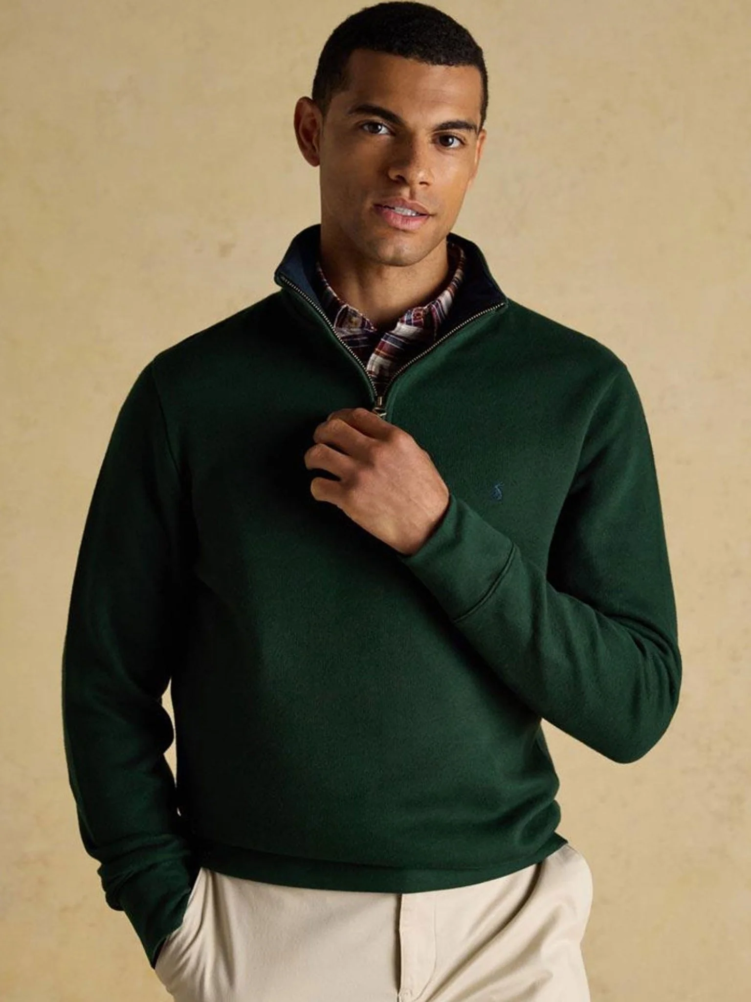 Joules Alistair 1/4 Zip Mens Sweatshirt- 1/4 Zip / Pullover - 100% Cotton - Image 4