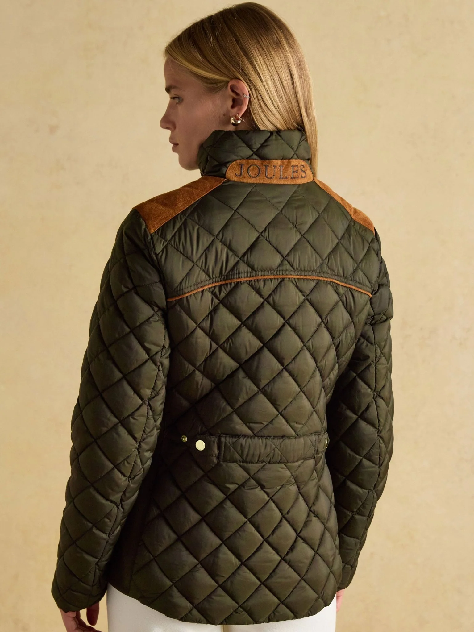 Joules - Joules Braemar Luxe Showerproof Quilted Ladies Jacket / Coat - Image 12