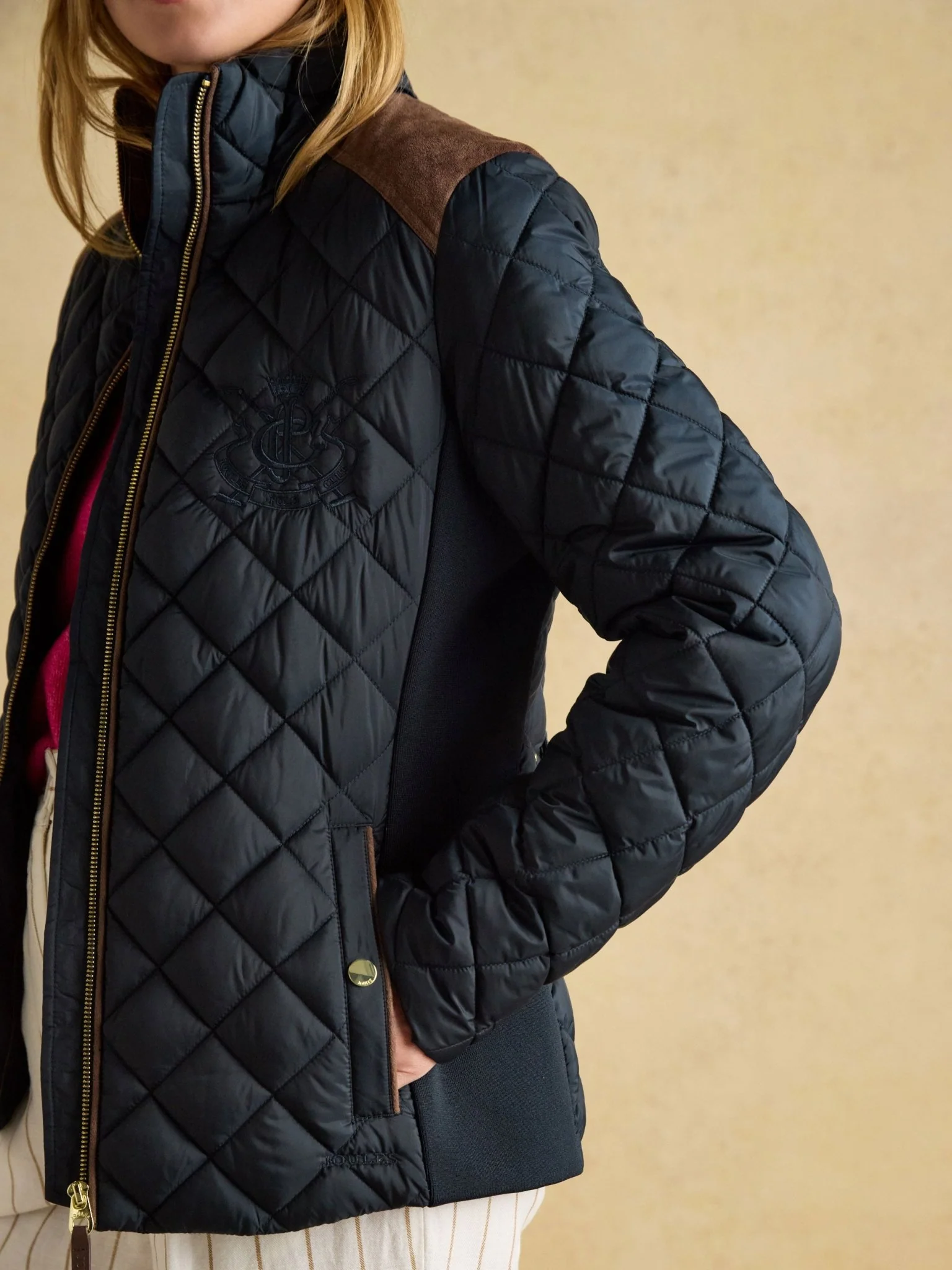 Joules - Joules Braemar Luxe Showerproof Quilted Ladies Jacket / Coat - Image 13