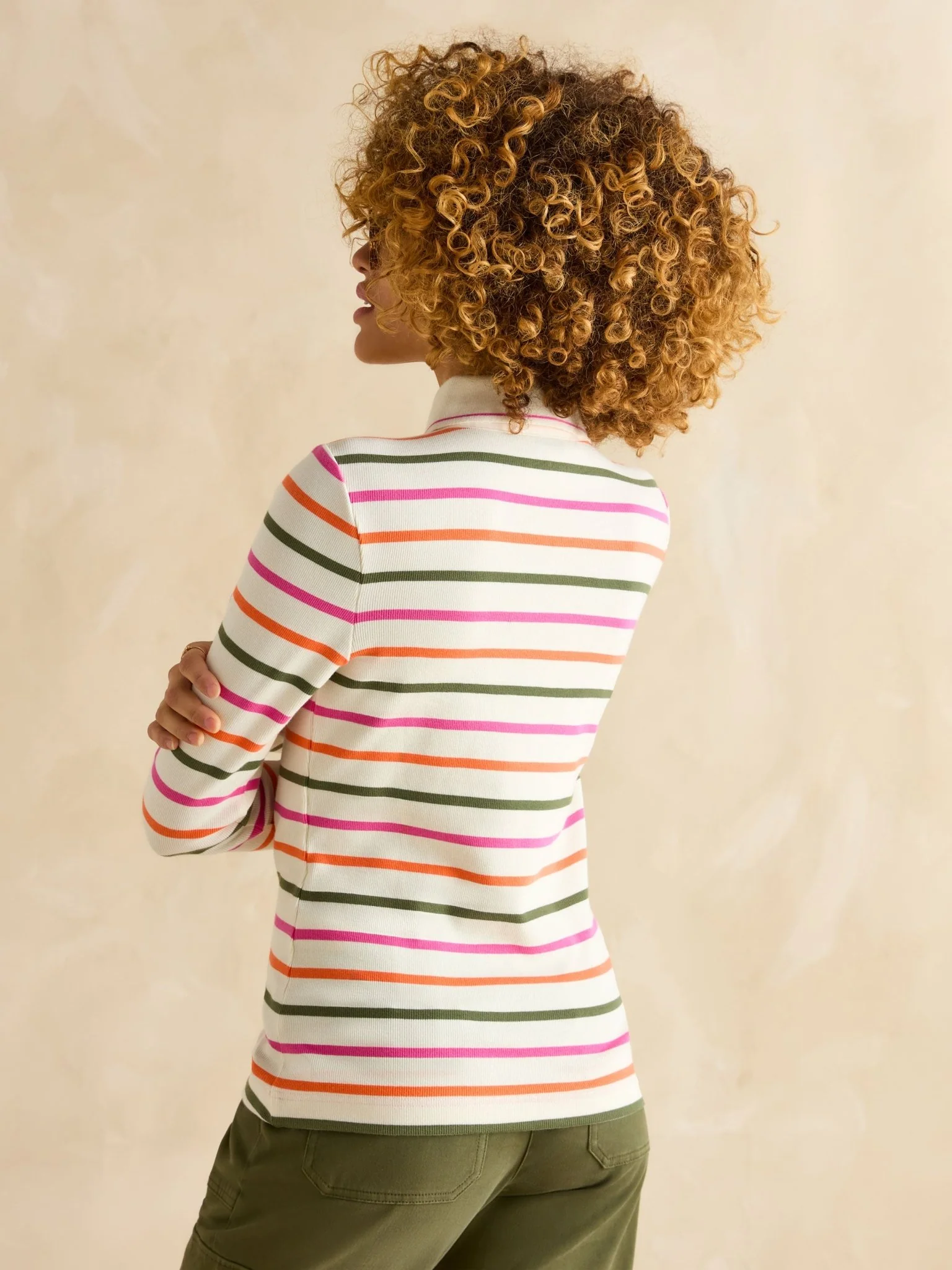 Joules - Joules Fairfield Long Sleeve Ribbed Polo Shirt / Ladies shirt - Image 9