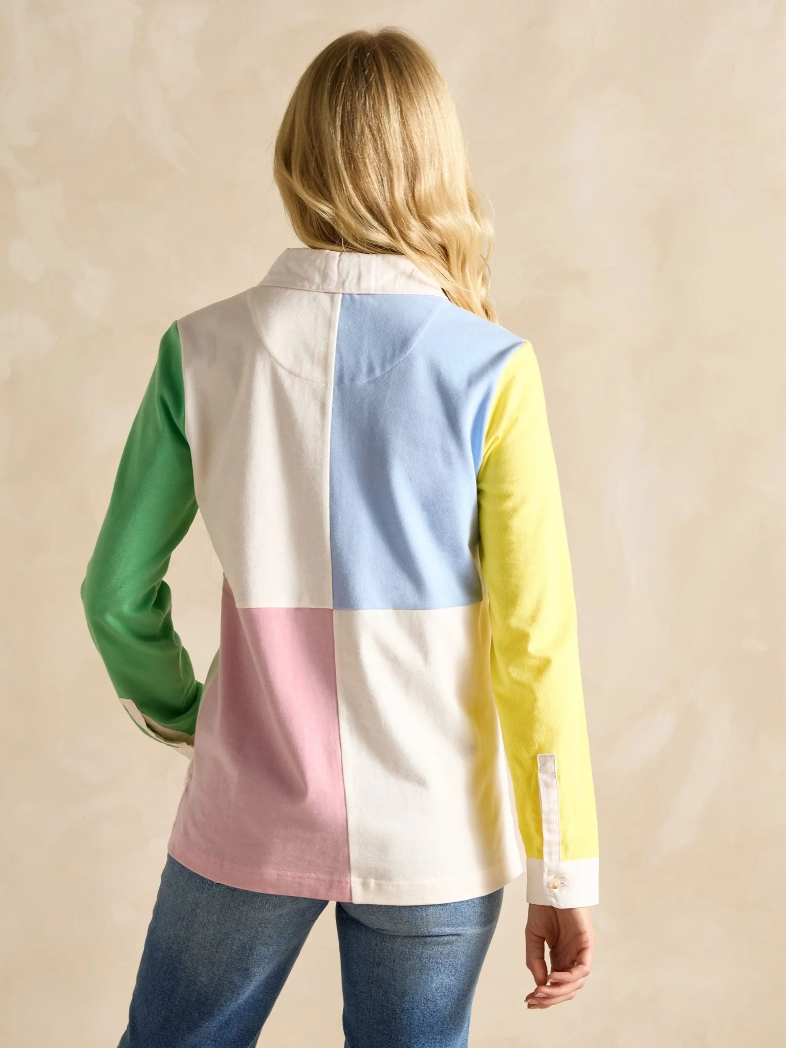 Joules - Joules Falmouth Multi Hotch Potch Collared Rugby Shirt / Ladies shirt - Image 4