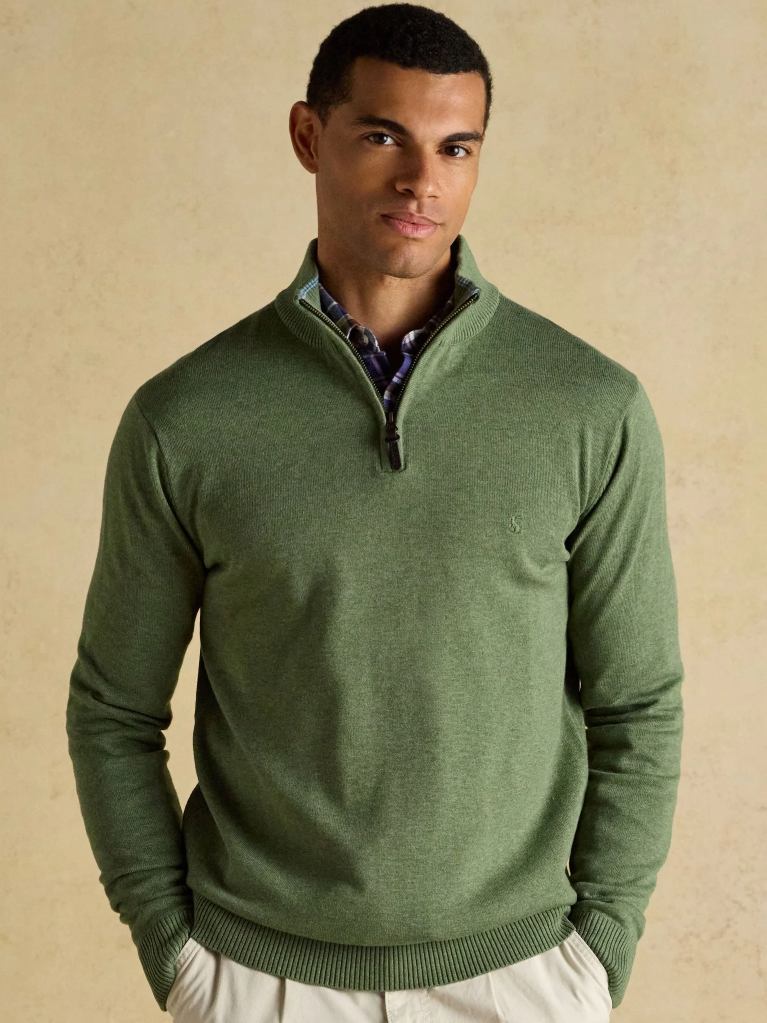 Joules Hillside Mens Jumper - 1/4 Zip / Pullover /Sweater - 100% Cotton - Image 11