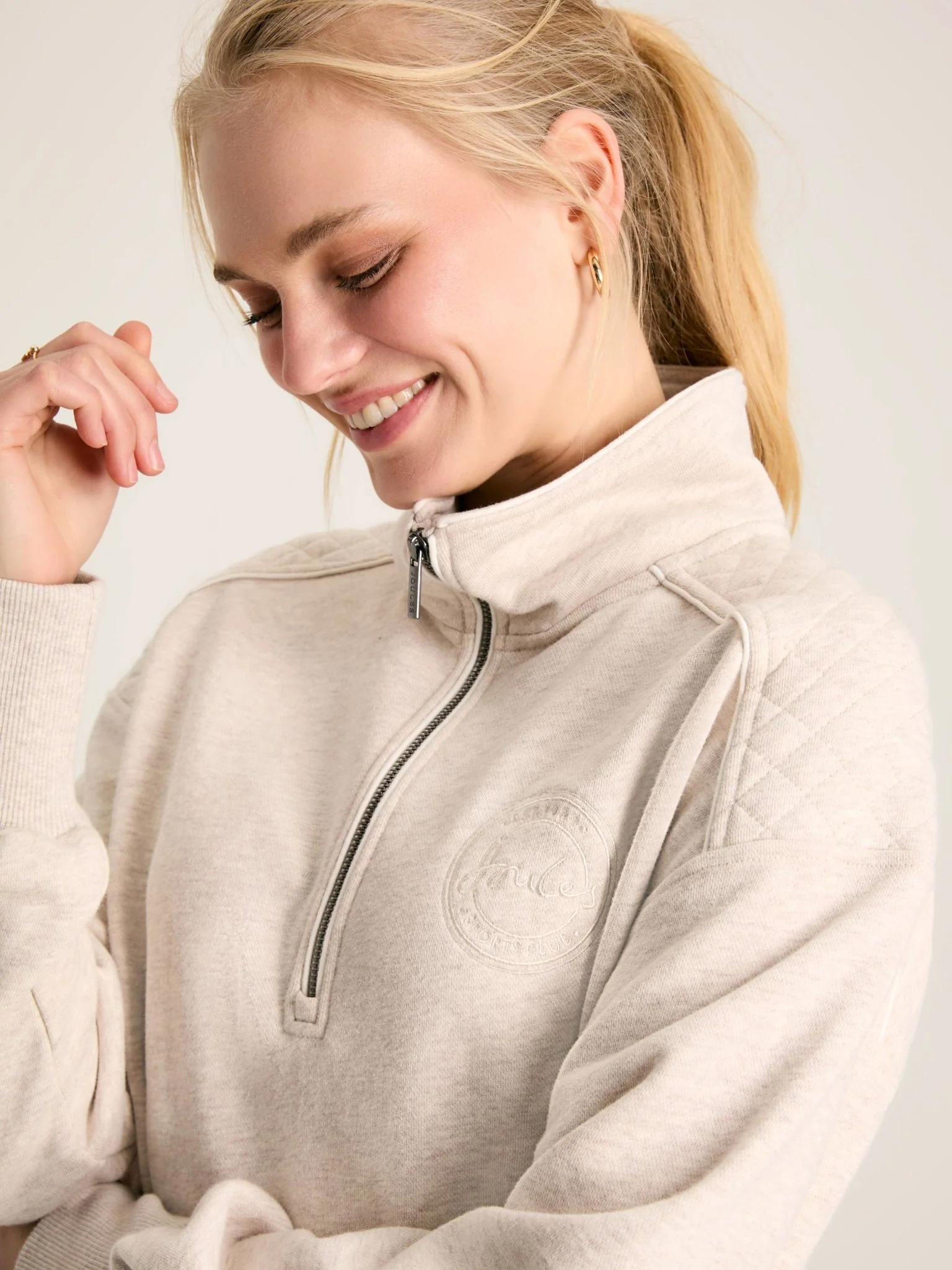 Joules - Joules Ladies Half Zip Sweatshirt Joules Racquet womens sweater - Image 10