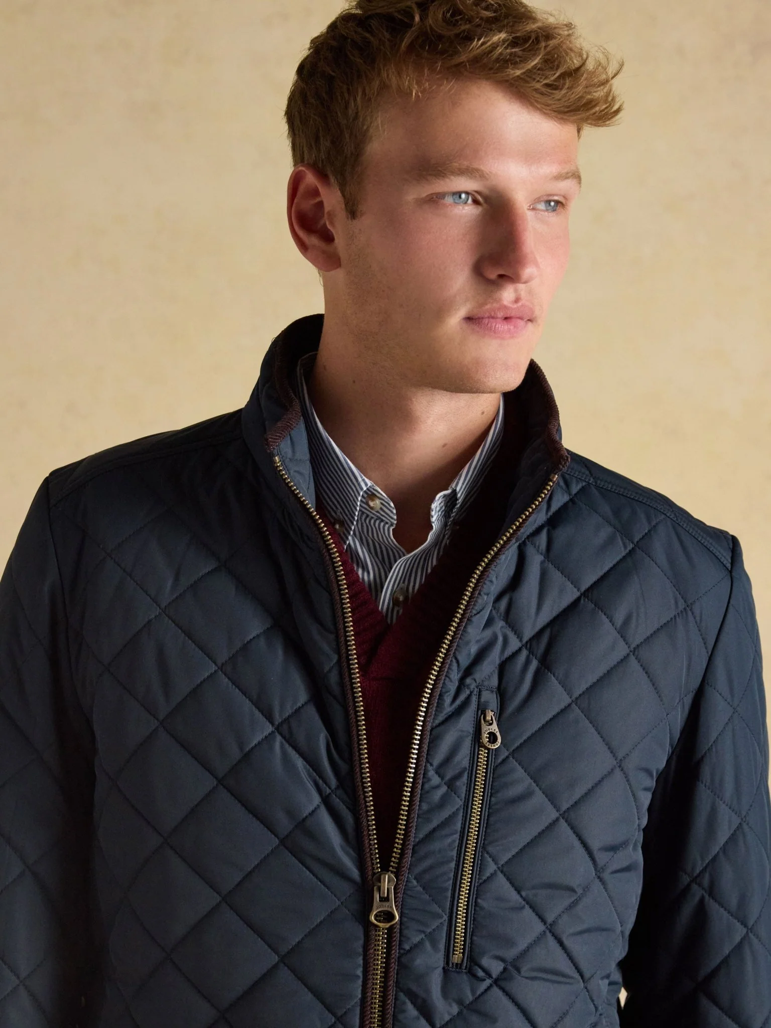 Joules - Joules Maynard Mens Jacket quilted fleece lined coat - Image 5