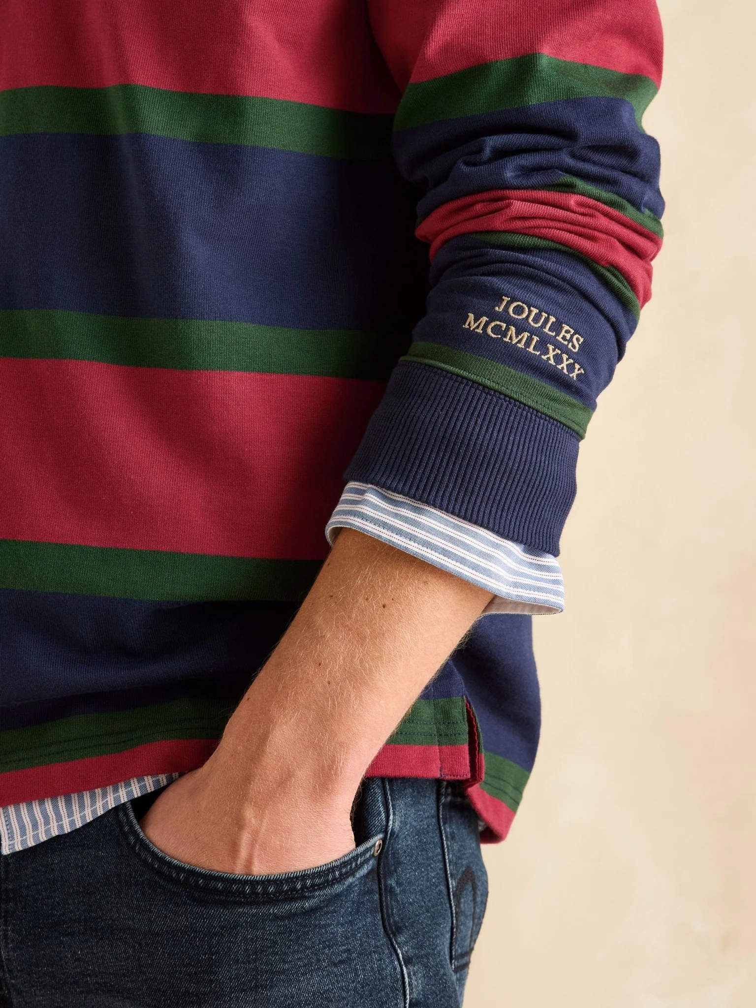 Joules - Joules Mens Onside Rugby shirt / long sleeve Rugby shirt - Mens Shirt - Image 12