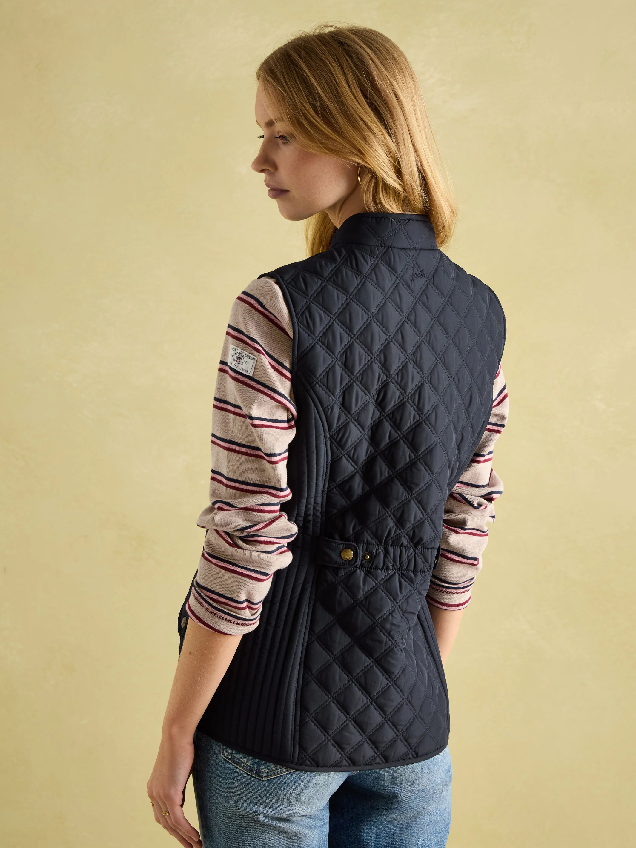 Joules - Joules Minx Showerproof Diamond Quilted Gilet ladies waistcoat / bodywarmer - Image 15