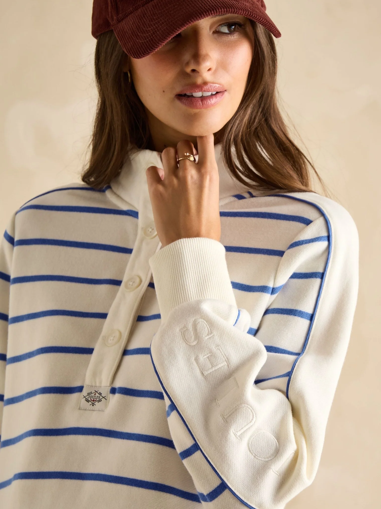 Joules - Joules Southwold Stripe ladies Sweatshirt / womens Sweater & Jumper - Image 10