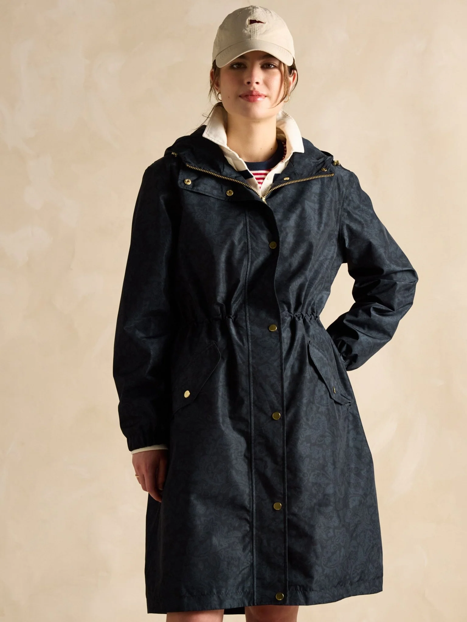 Joules Womens Holkham Waterproof Packable Raincoat With Hood - Ladies - Image 4