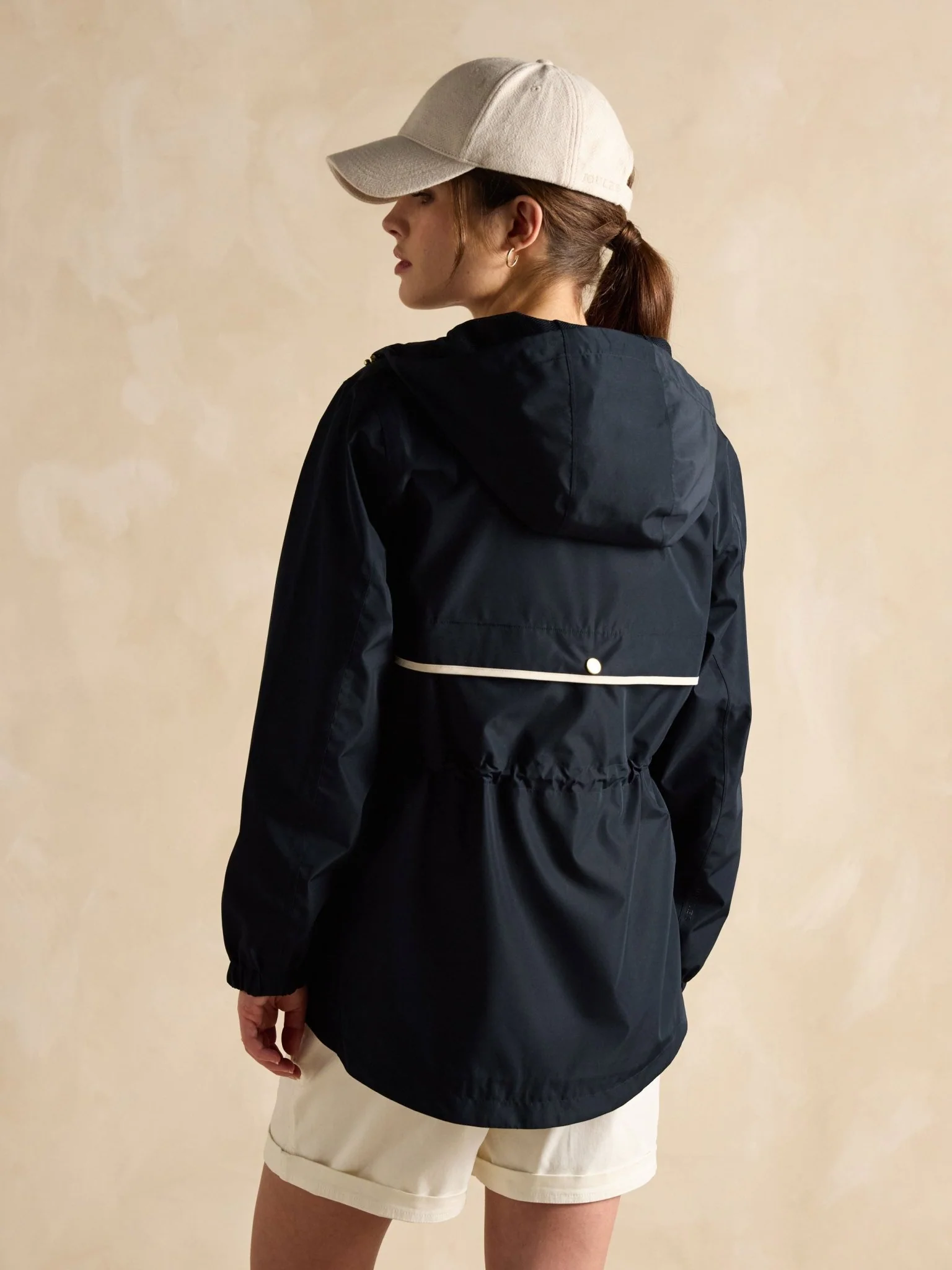 Joules - Joules Womens Holt Packable Waterproof Raincoat with Hood - Ladies - Image 5