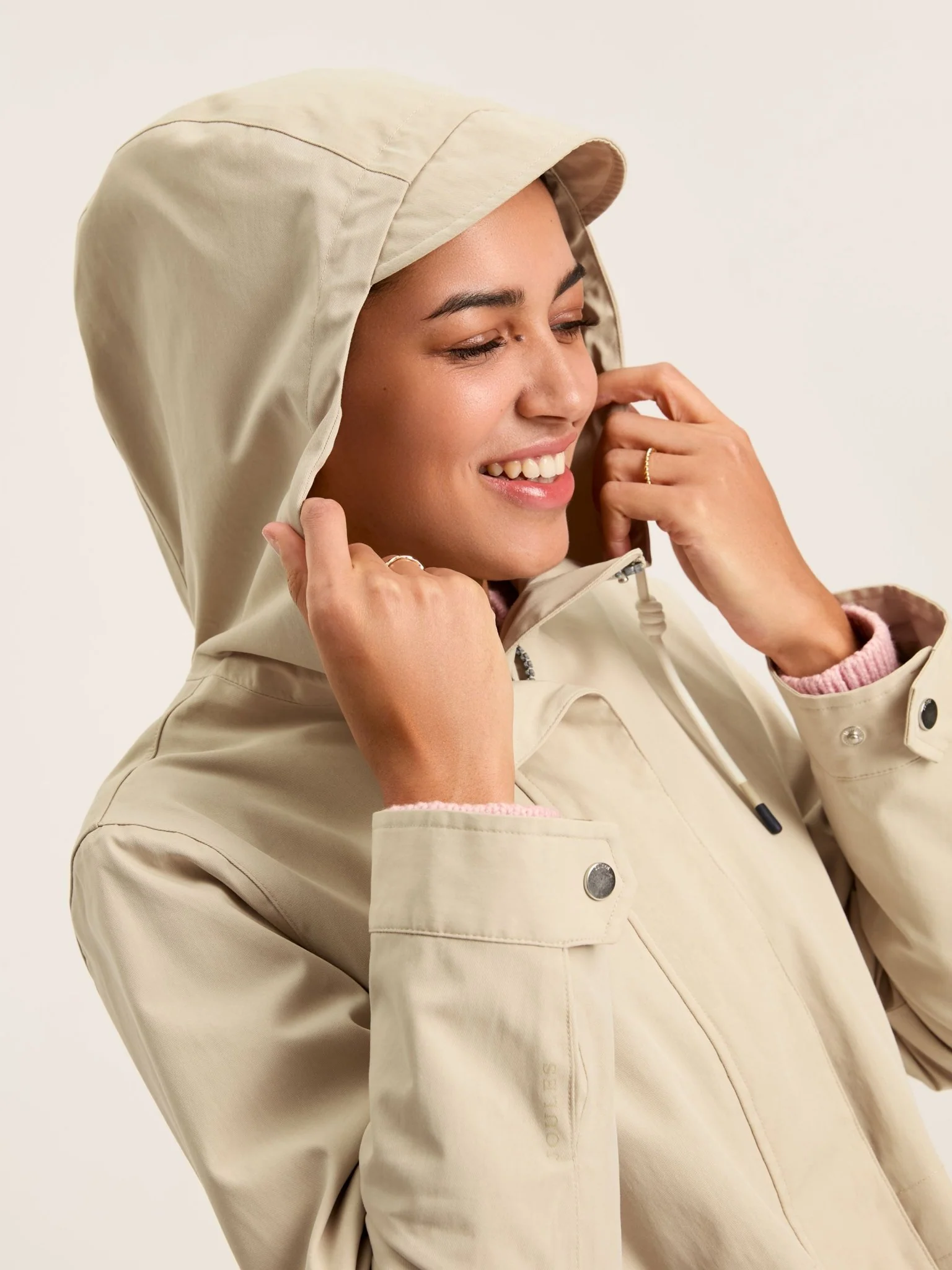 Joules - Joules Womens Portwell Waterproof Raincoat With Hood - Ladies - Image 12