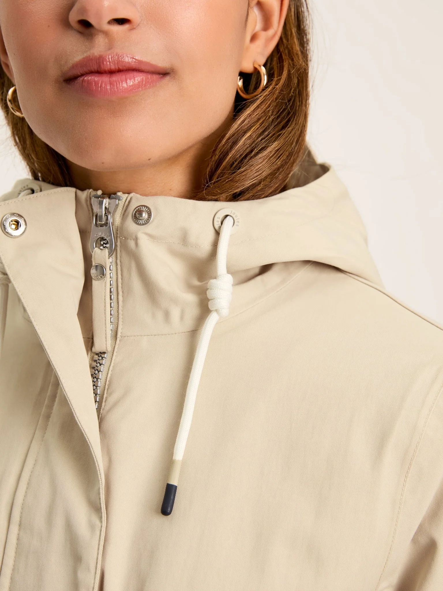 Joules - Joules Womens Portwell Waterproof Raincoat With Hood - Ladies - Image 6