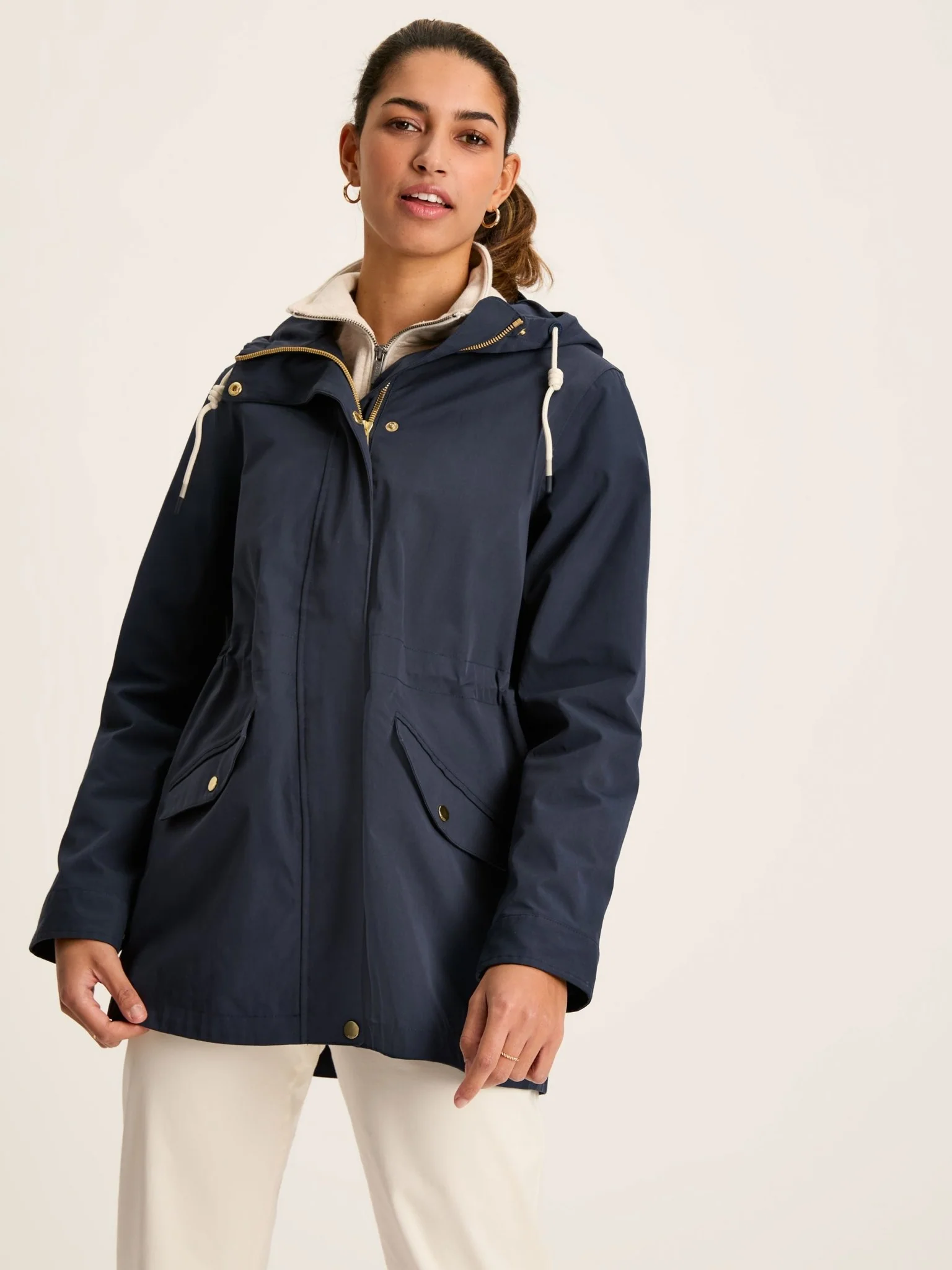 Joules - Joules Womens Portwell Waterproof Raincoat With Hood - Ladies - Image 7