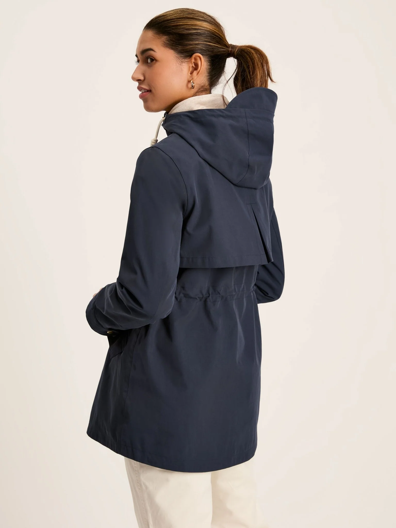 Joules - Joules Womens Portwell Waterproof Raincoat With Hood - Ladies - Image 9