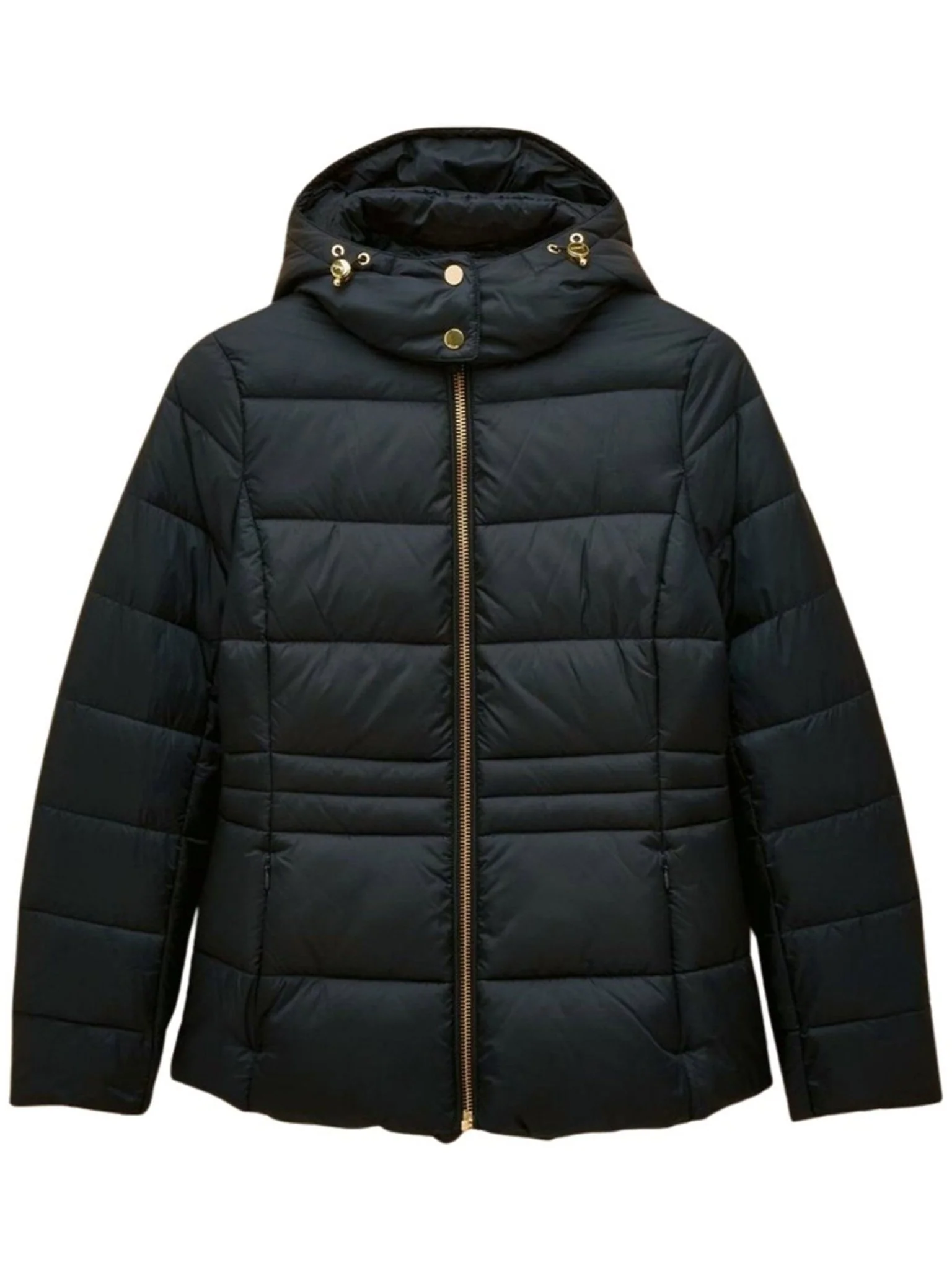 Joules - Ladies Hadlow Showerproof Padded womens Coat with Faux Fur removable Hood
