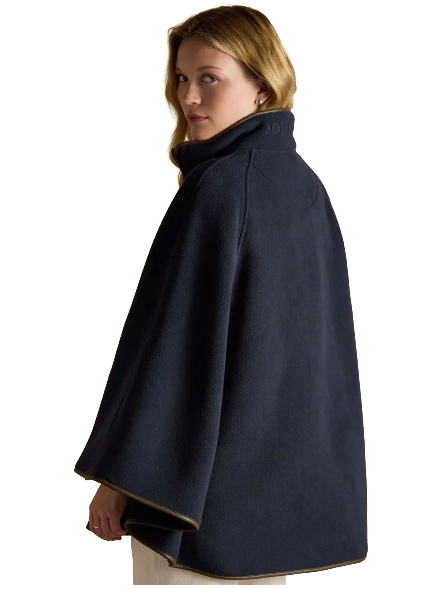 Joules - Ladies Heritage Longline cape / Womens country fleece cape - Image 2