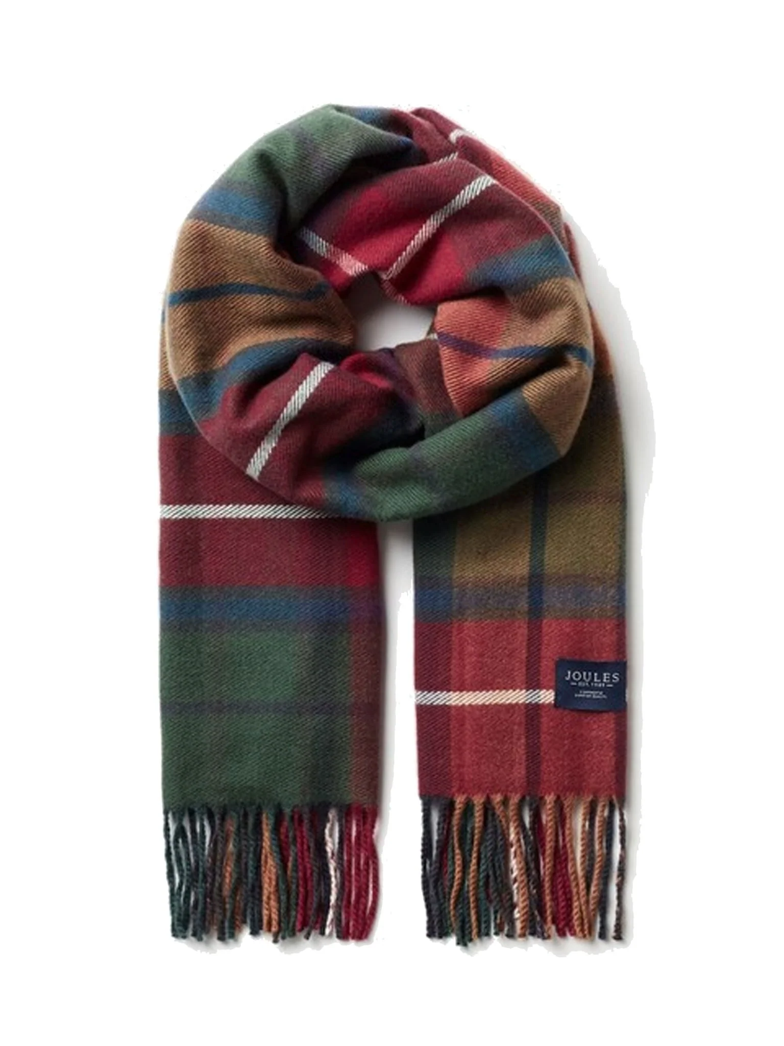 Joules Langtree Ladies Scarf Check / Tartan - Machine washable - Image 10