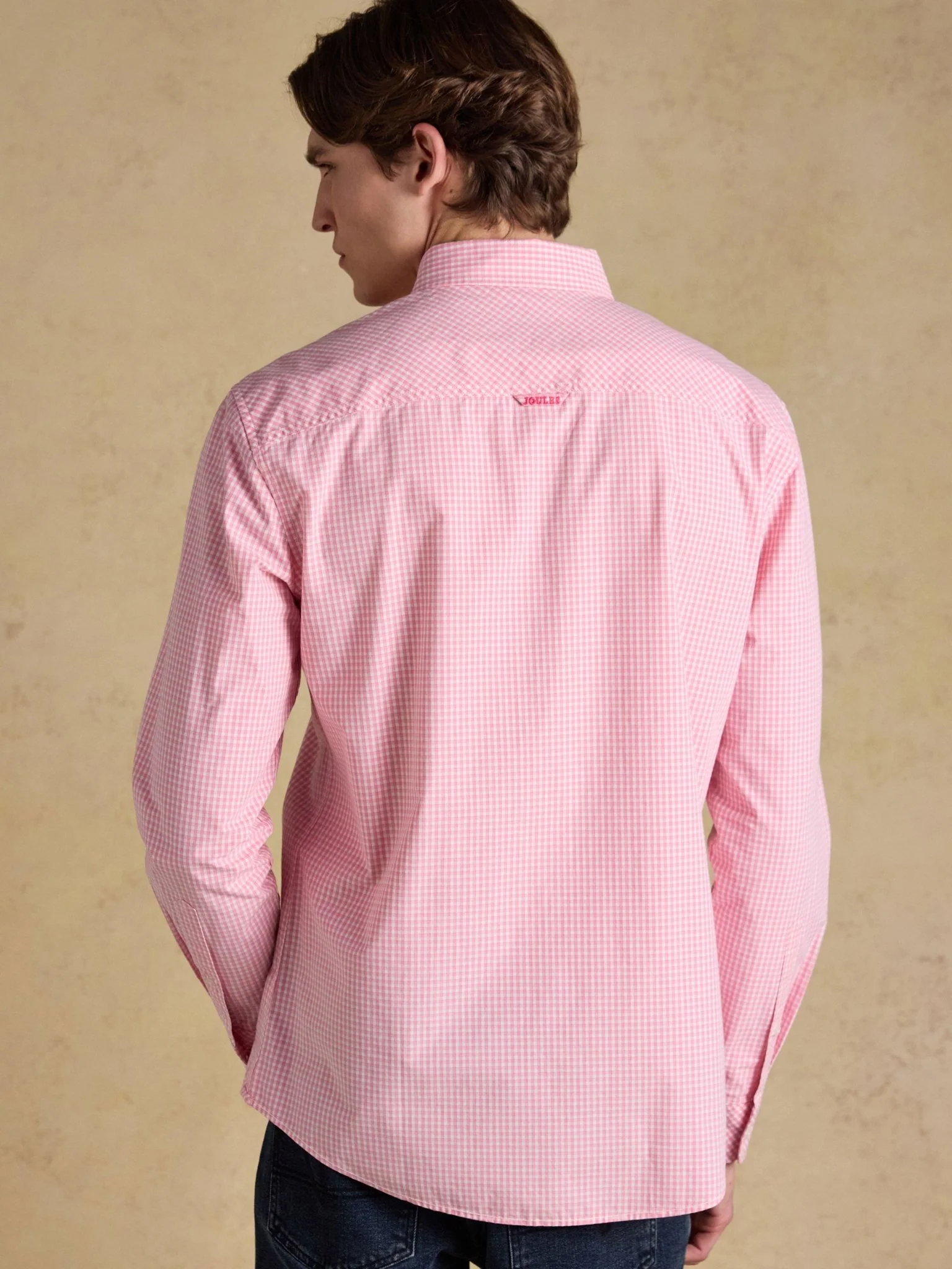 Joules Mens Gingham Check Classic Fit Shirt Men’s 100% Cotton Long Sleeve Button Down - Image 4