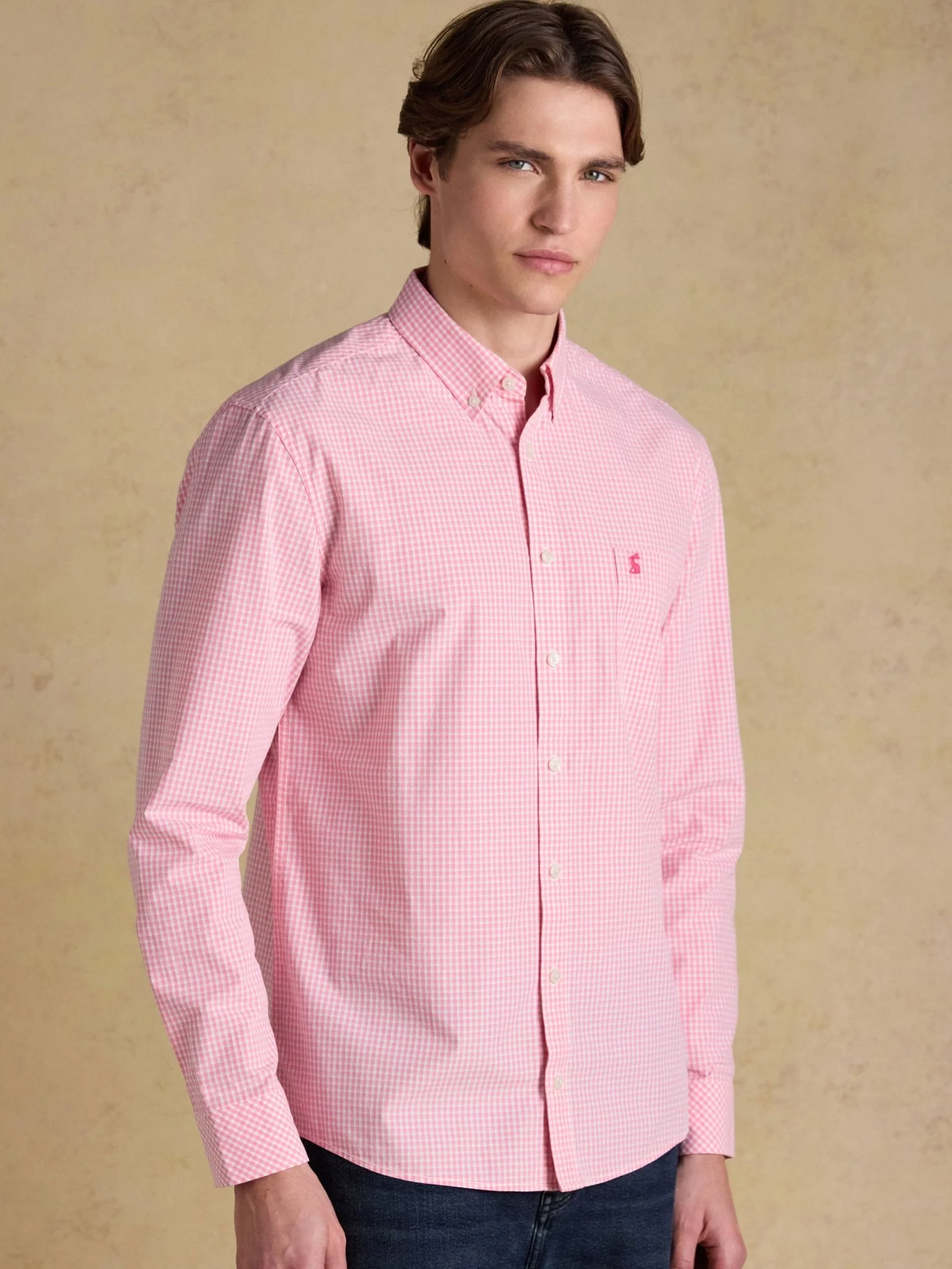 Joules Mens Gingham Check Classic Fit Shirt Men’s 100% Cotton Long Sleeve Button Down - Image 7