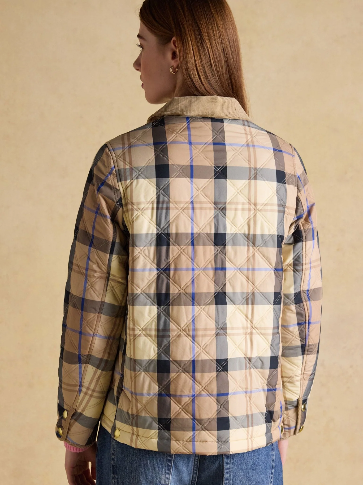 Joules Womens Harrogate Jacket / Ladies showerproof quilted barn jacket - Image 4