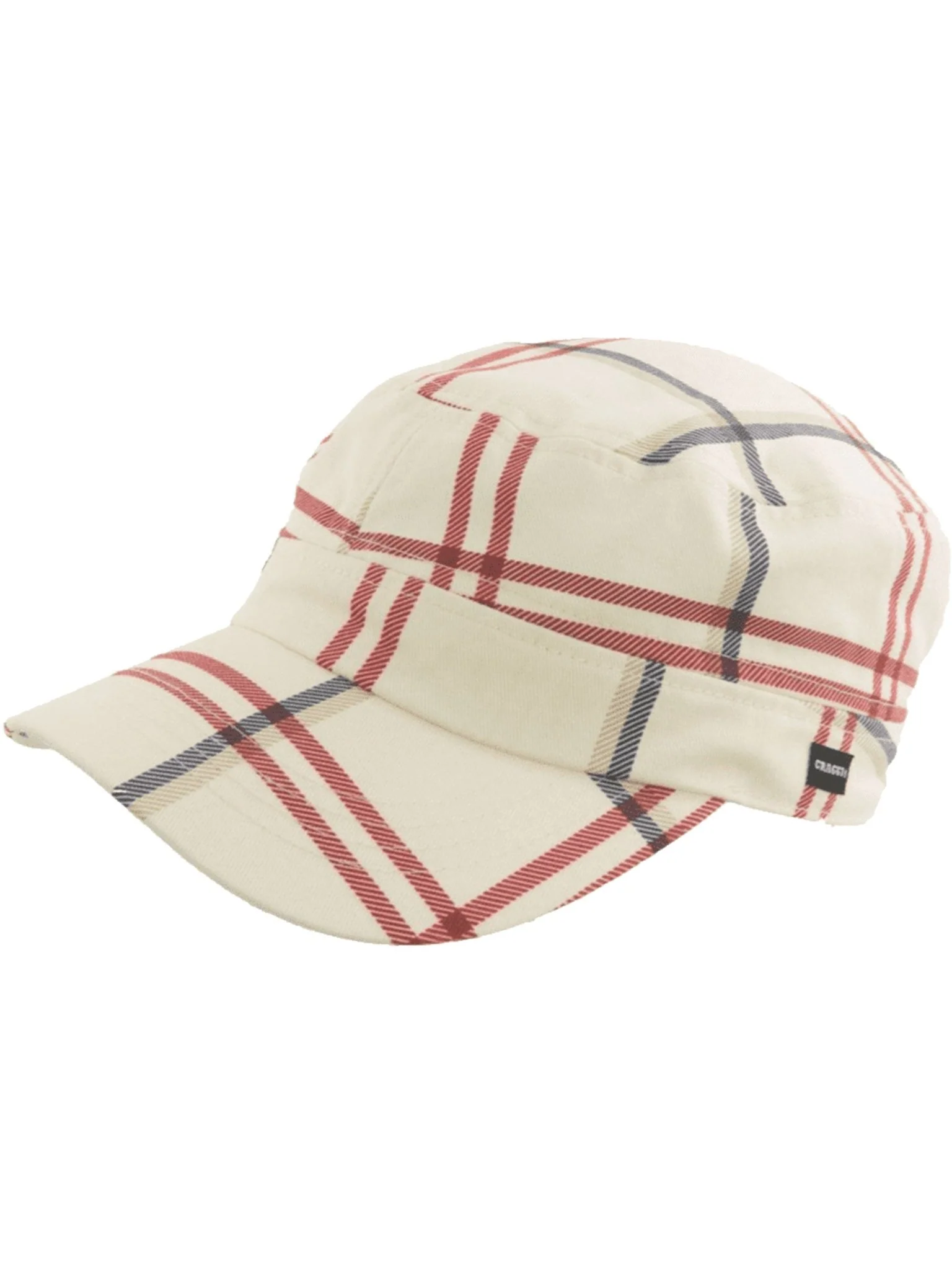Craggi Womens Newsboy Sports Cap Holiday Stone Blue Red Check Adjustable Ladies Hat - Image 8