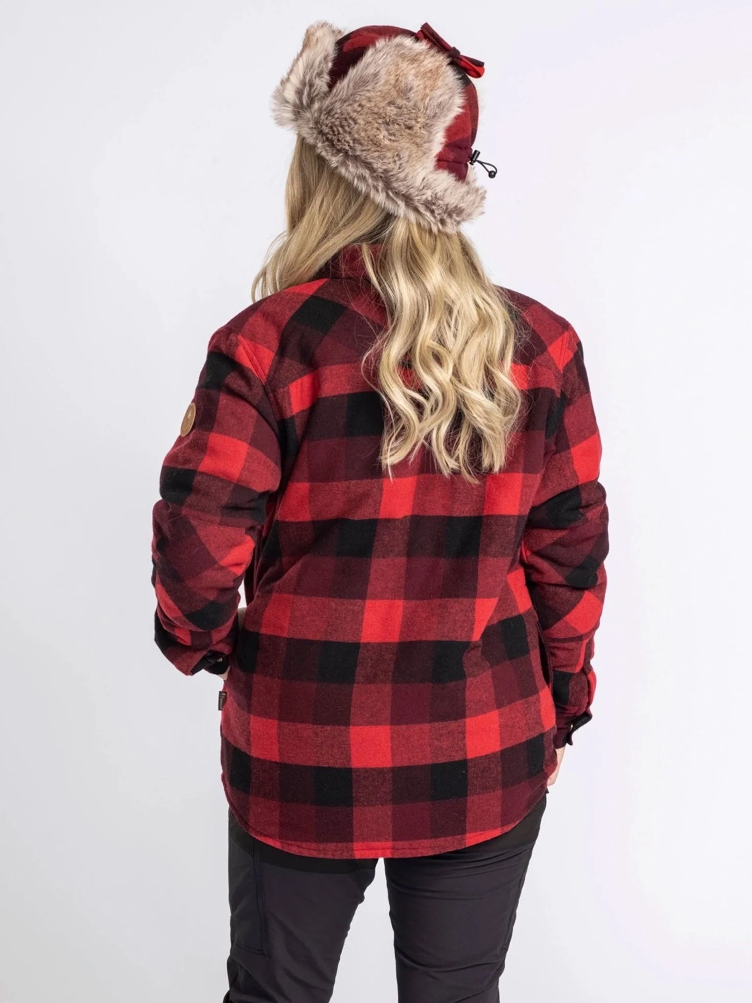 Pinewood Womens Canada Classic check shirt / ladies flannel wool mix - Image 4